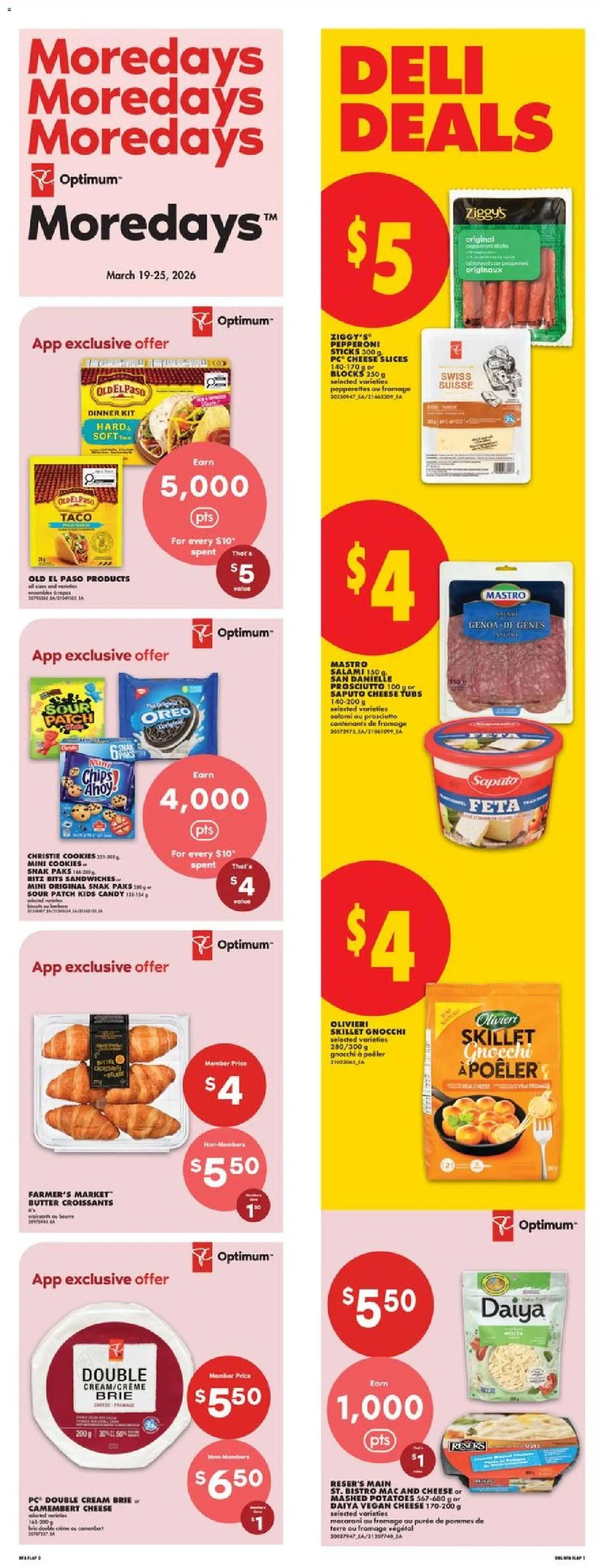 No Frills flyer valid from 19.03.2026 | Page: 2 | Products: Chips, Cookies, PC, Cheese