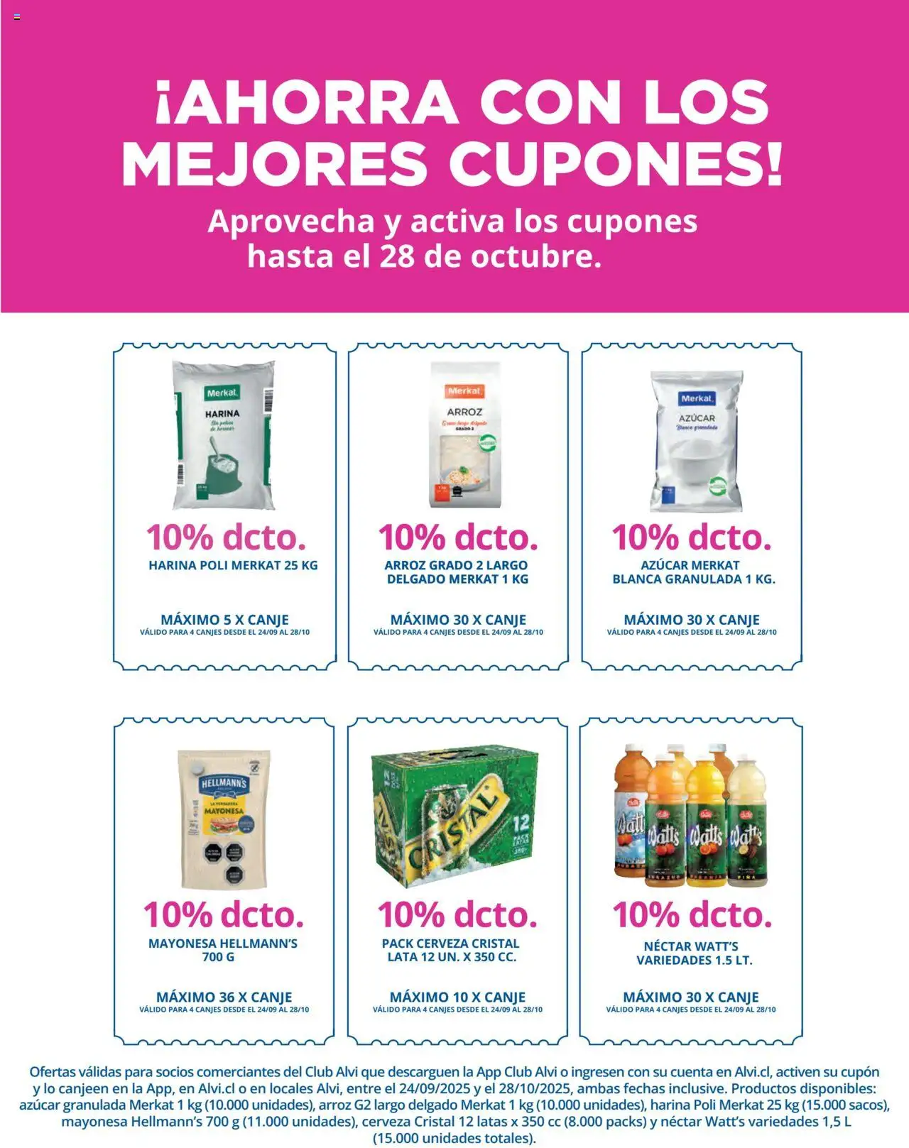 Alvi catálogo │ válido desde el 01.10.2025 | Página: 22 | Productos: Cerveza, Harina, Arroz, Azucar