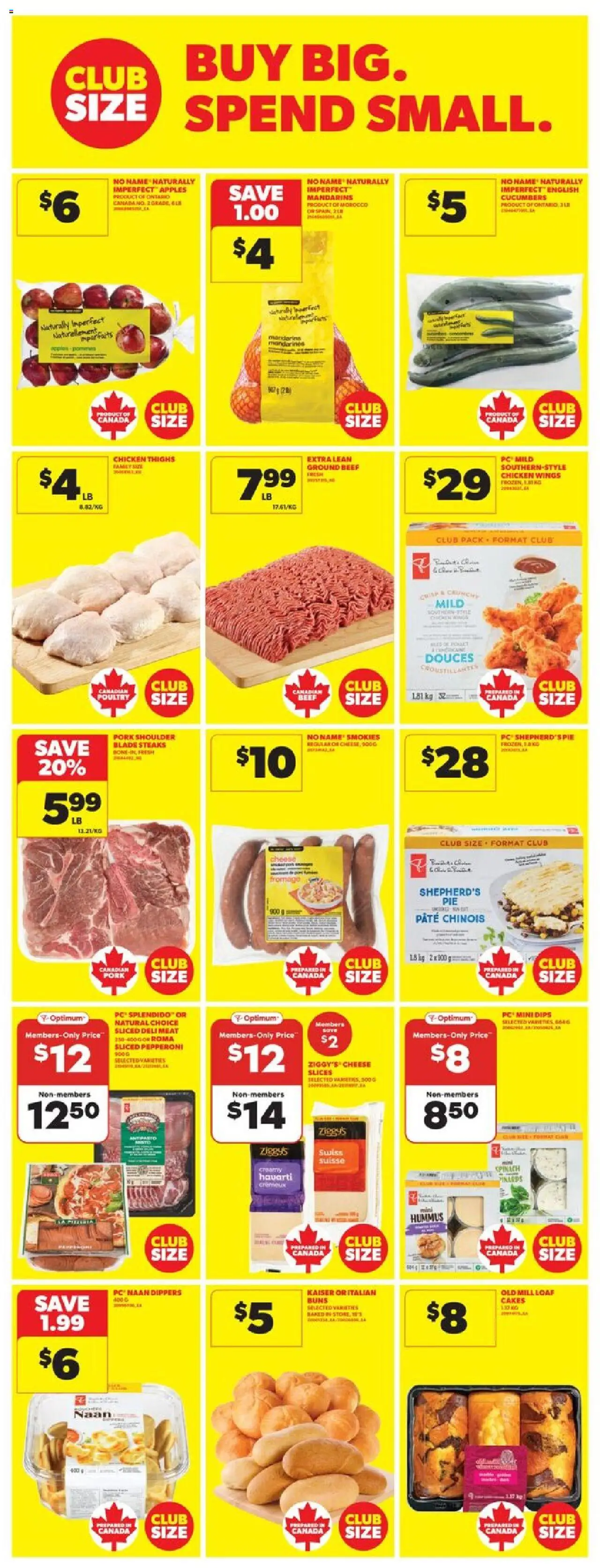 Real Canadian Superstore flyer valid from 14.08.2025 | Page: 16 | Products: Chicken wings, PC, Chicken, Apples