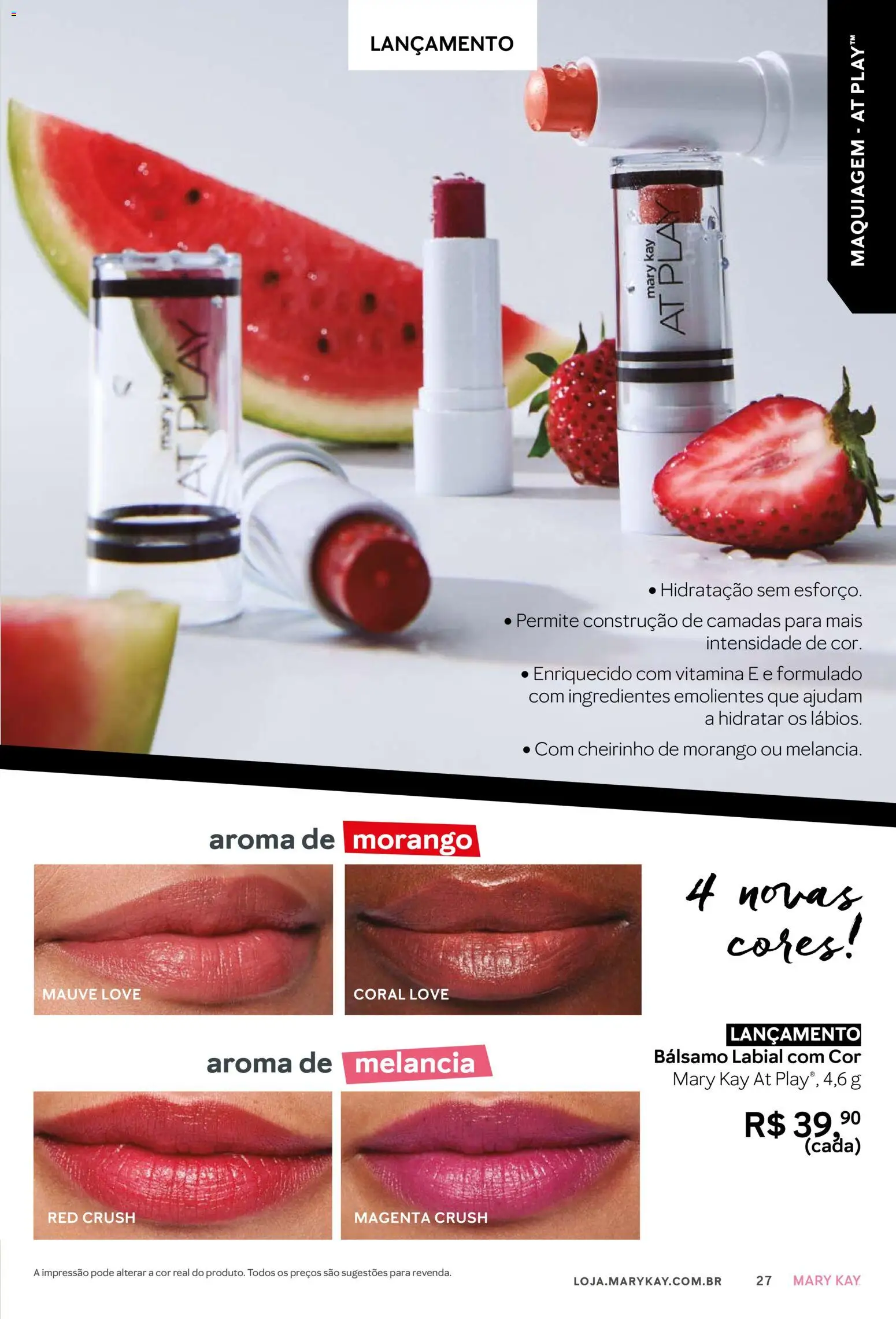 Mary Kay Folheto - válido de 01.01.2026 | Página: 27 | Produtos: Melancia, Maquiagem