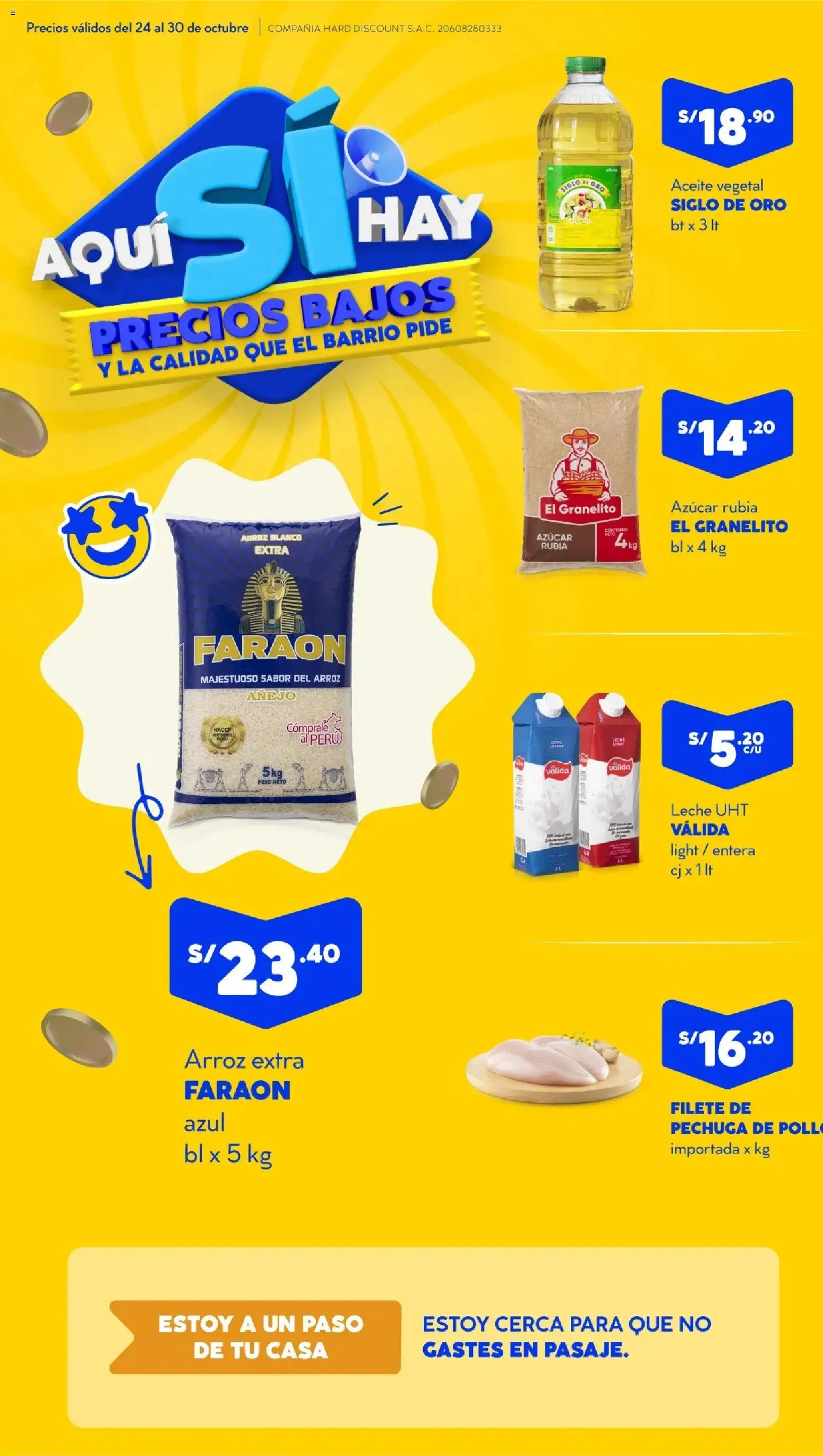 Catálogo Mass válido desde 24.10.2025 | Página: 1 | Productos: Leche, Aceite, Arroz, Peso