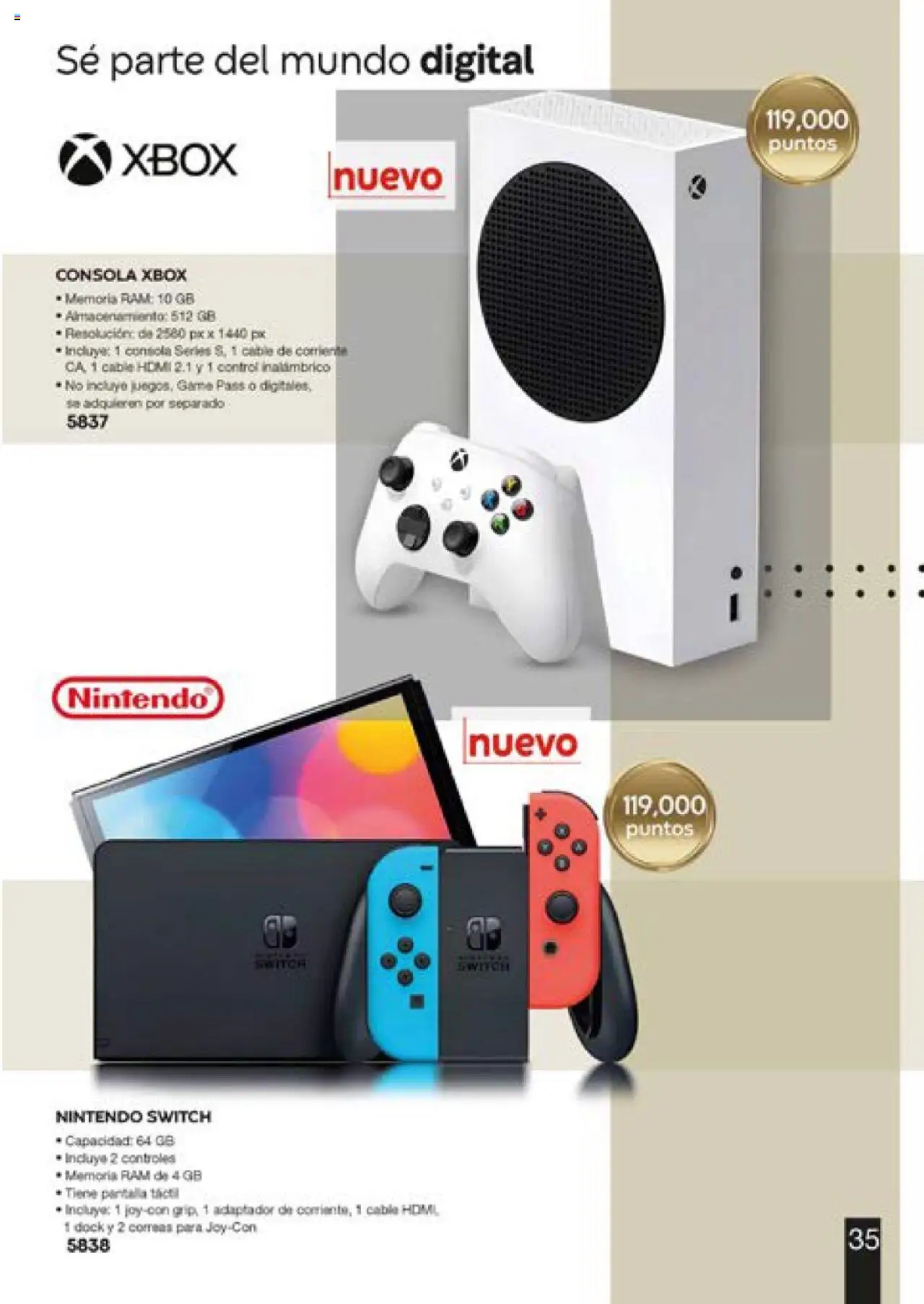 Nuevas ofertas de Fuller válidas en toda la República Mexicana desde el 13.06.2025. ¡Encuentra las mejores ofertas en Fuller catálogo Puntos! | Página: 35 | Productos: Cable, Adaptador, Cable HDMI, Xbox