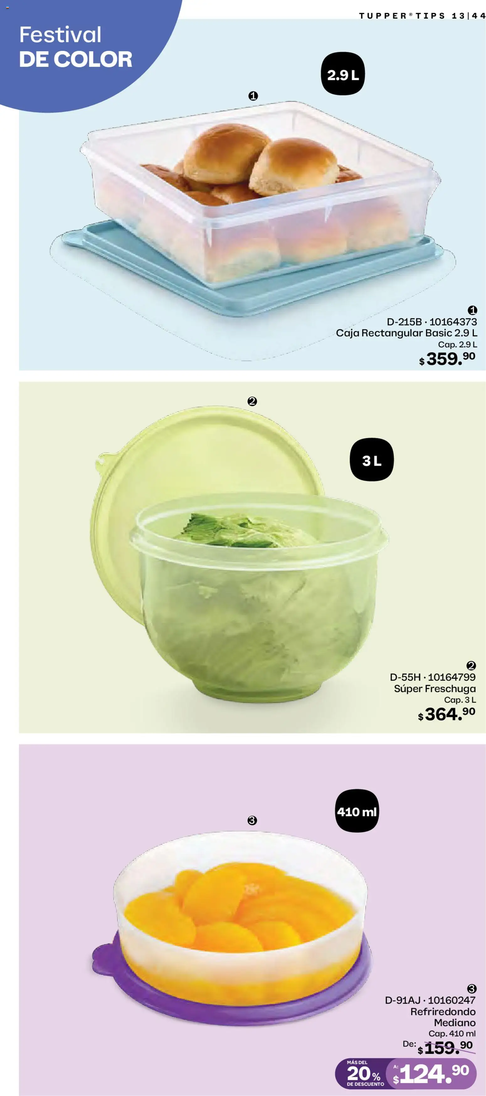 Nuevas ofertas de Tupperware válidas en toda la República Mexicana desde el 01.12.2025. ¡Encuentra las mejores ofertas en Tupperware catálogo! | Página: 44 | Productos: Caja