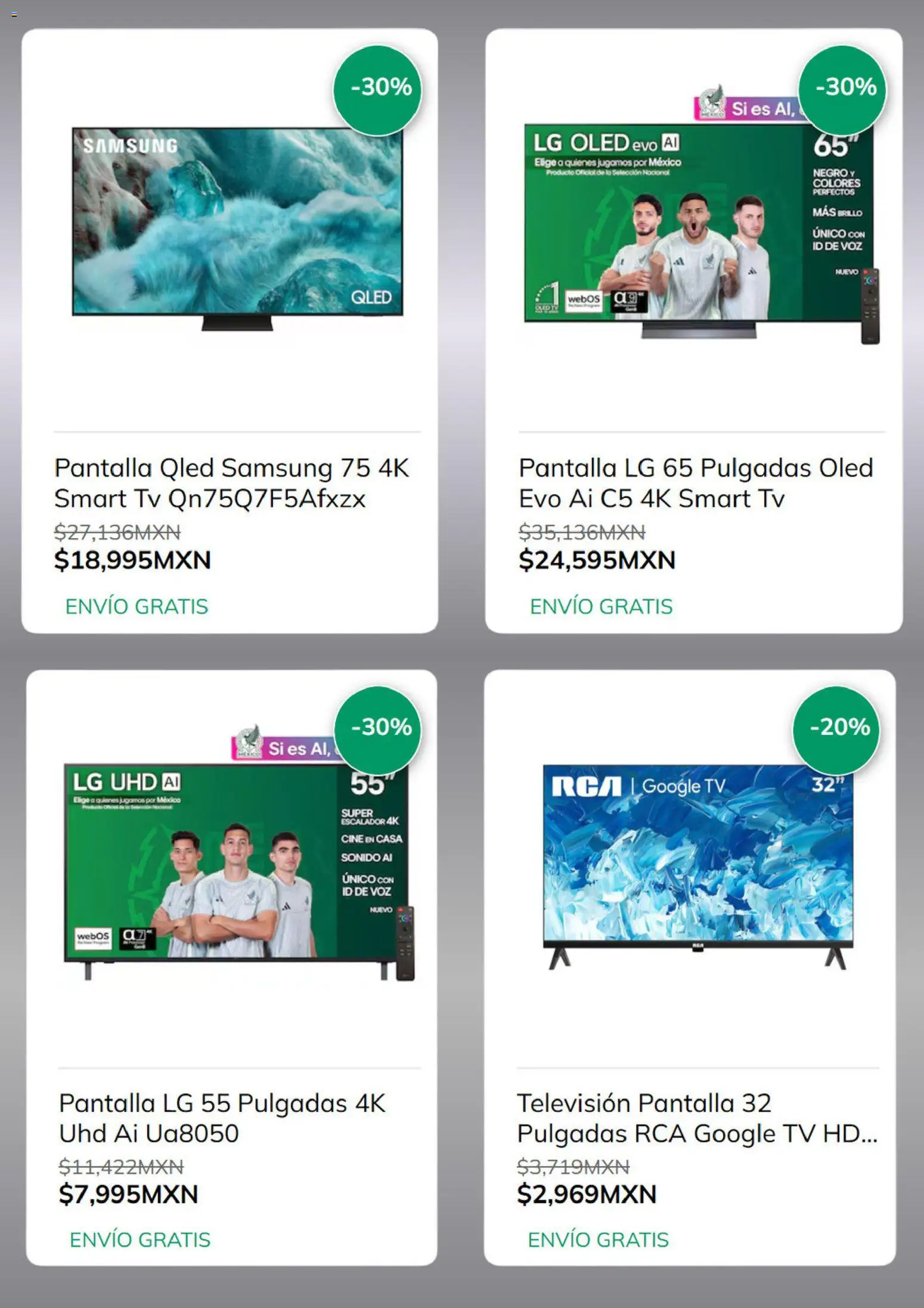 Nuevas ofertas de Sears válidas en toda la República Mexicana desde el 18.11.2025. ¡Encuentra las mejores ofertas en Sears catálogo! | Página: 4 | Productos: Brillo, Televisión