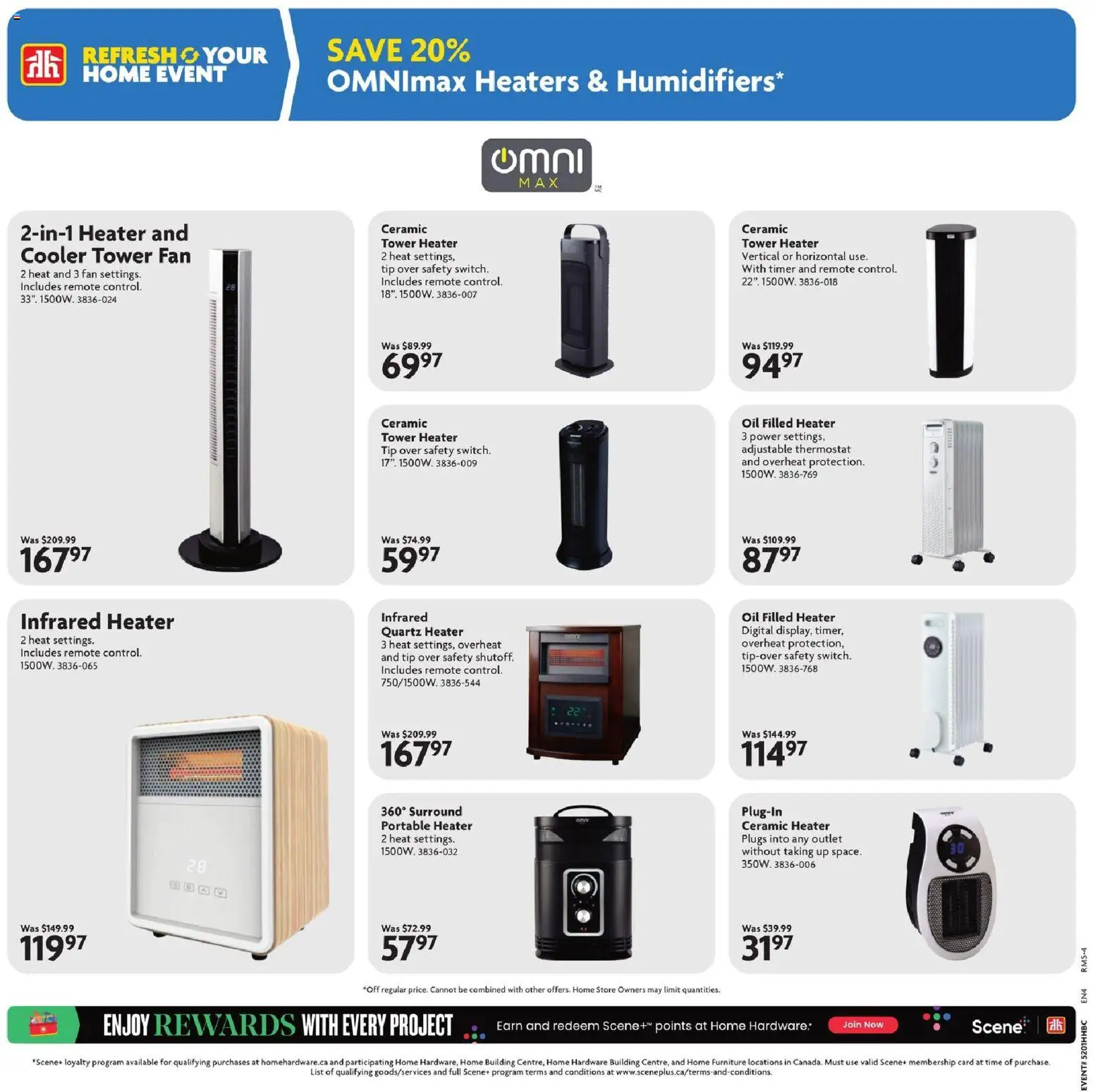 Home Hardware flyer valid from 15.01.2026 | Page: 13 | Products: Fan, Oil