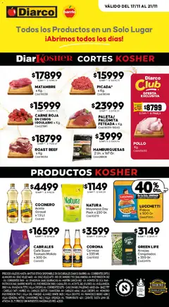 Vista previa Diarco - Ofertas Kosher  válido desde el 17.11.2025