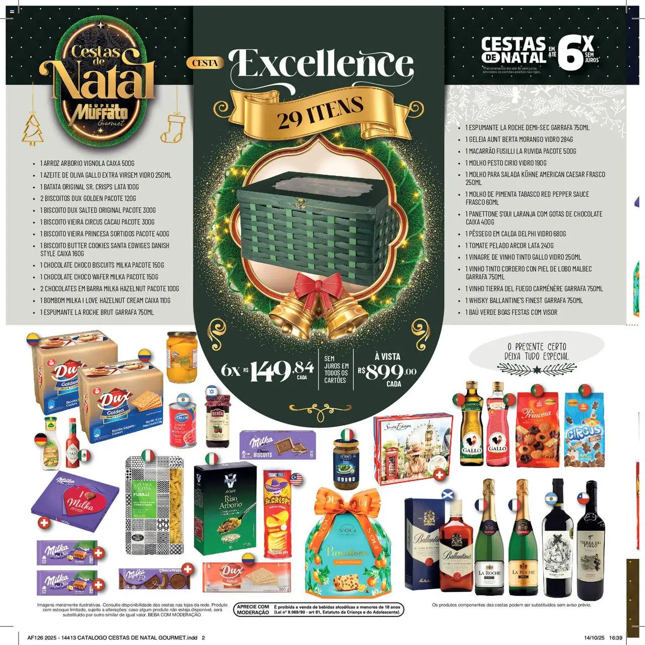 Super Muffato Folheto - válido de 13.10.2025 | Página: 2 | Produtos: Pimenta, Espumante, Cesta, Geleia
