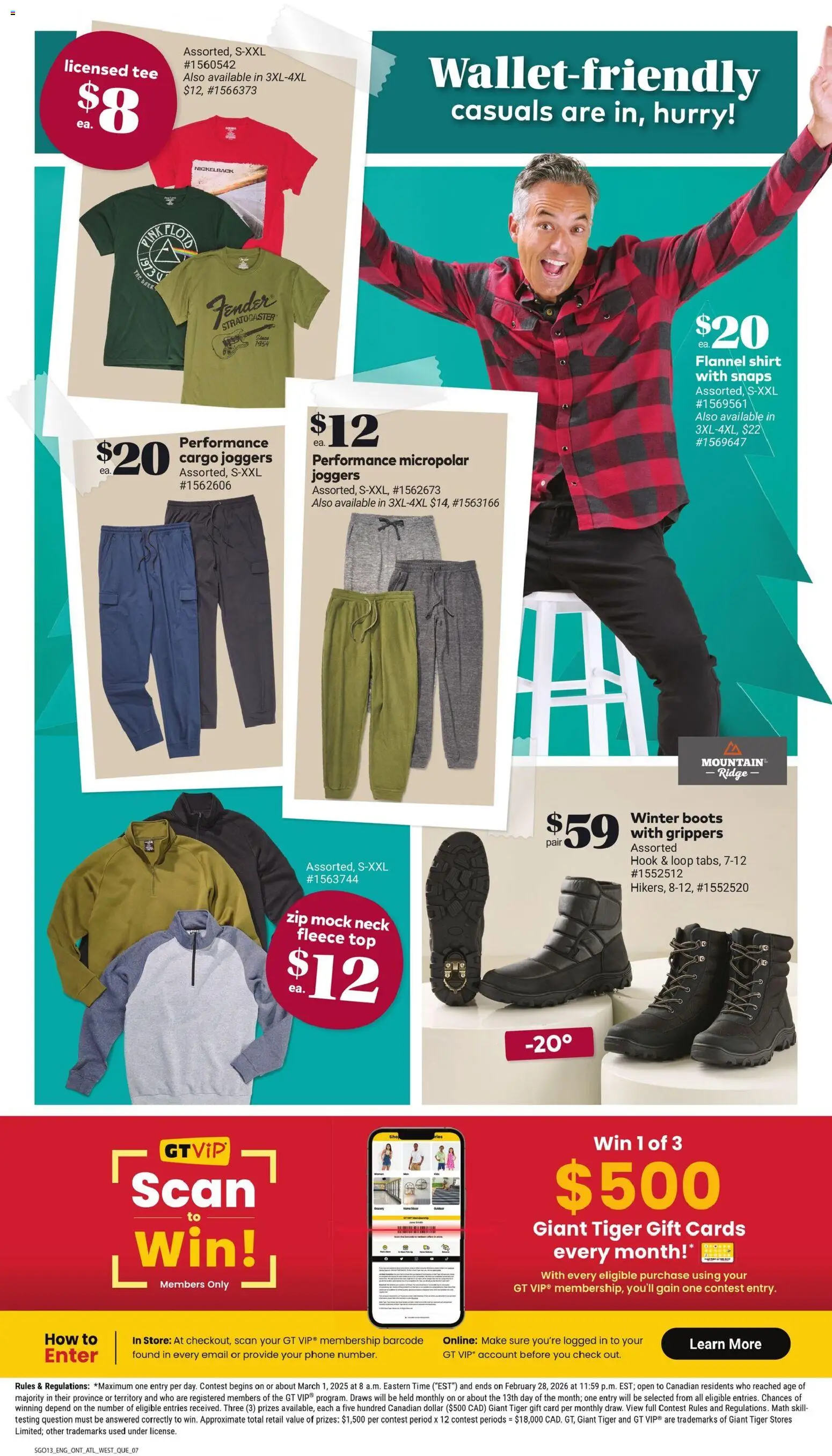 Giant Tiger flyer valid from 29.10.2025 | Page: 11 | Products: Boots, Phone, Ridge, Shoes