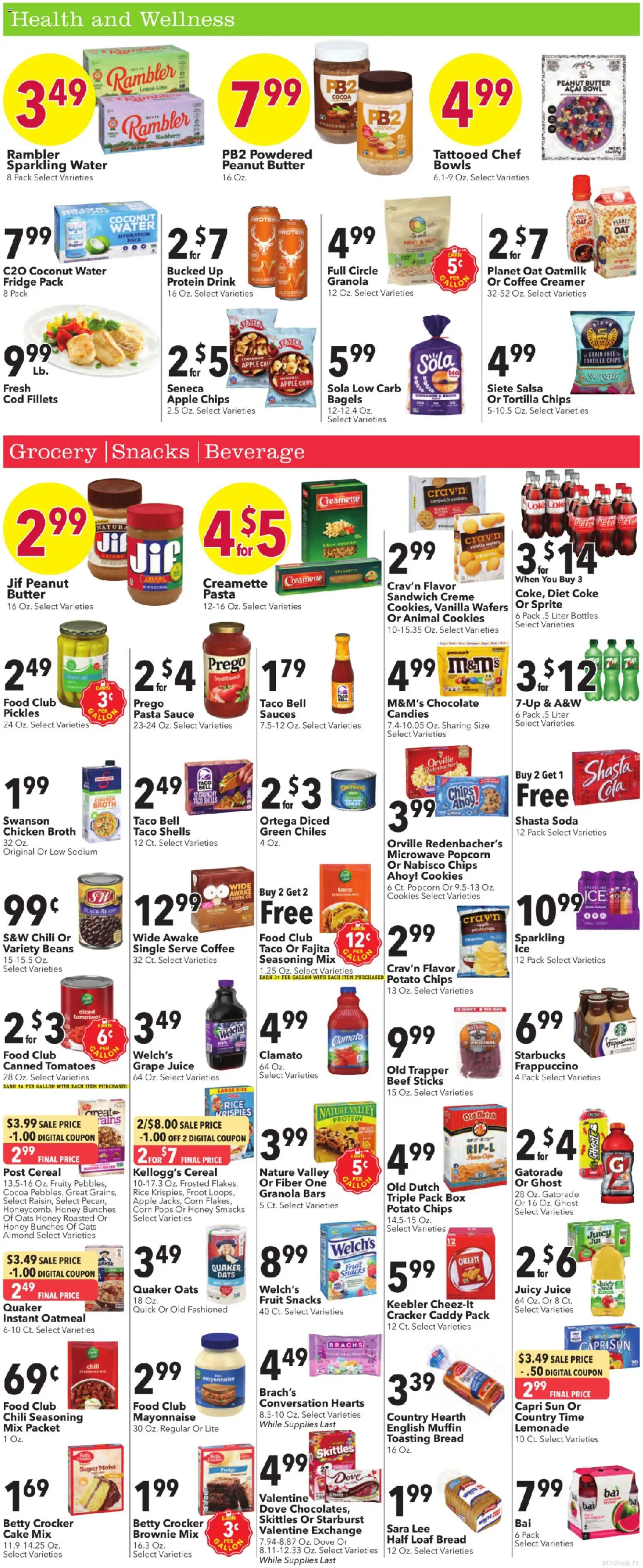 Coborn's Weekly Ad - valid from 14.01.2026 | Page: 3 | Products: Corn, Bread, Raisins, Mayonnaise
