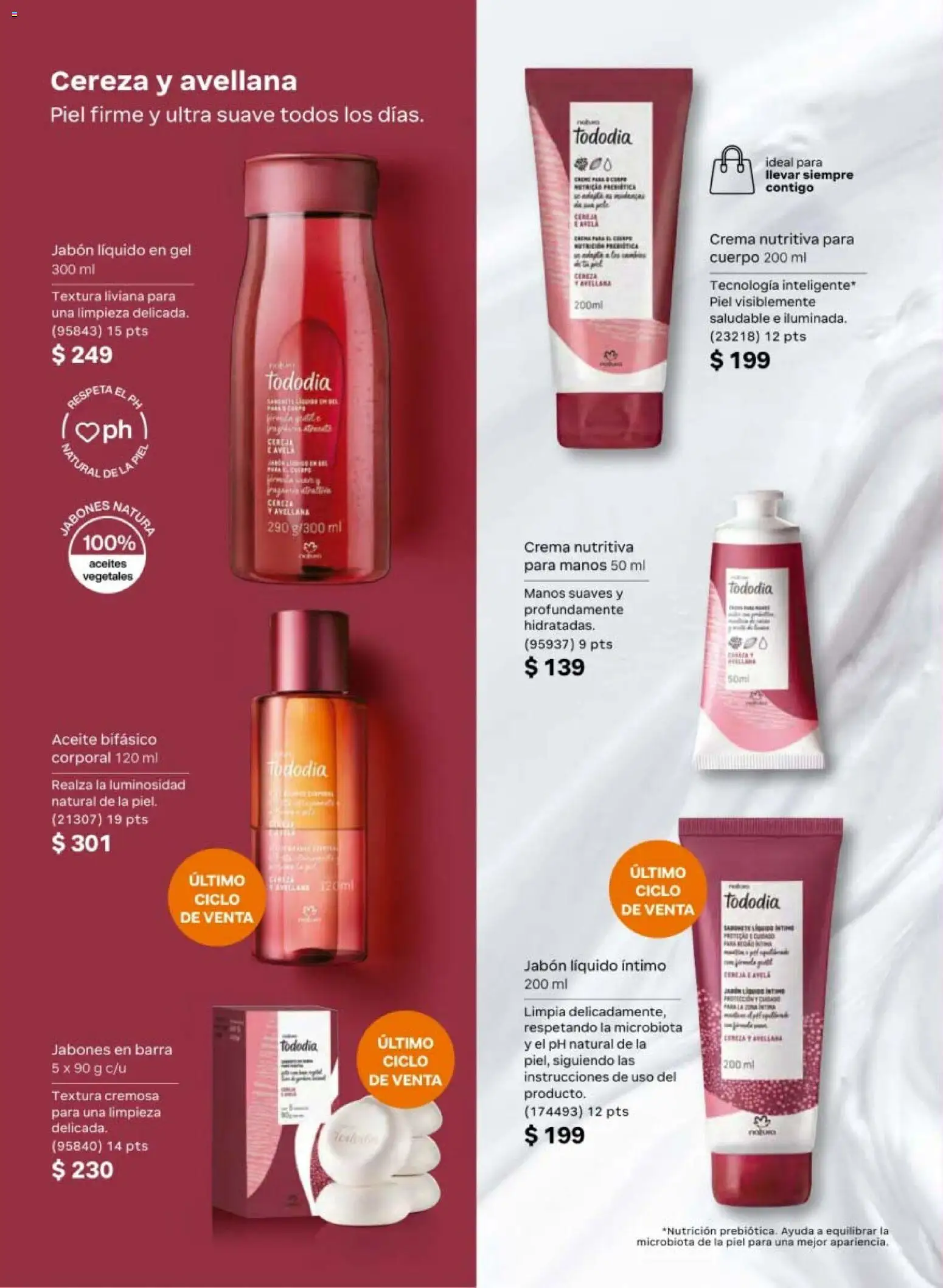 Nuevas ofertas de Natura válidas en toda la República Mexicana desde el 20.02.2026. ¡Encuentra las mejores ofertas en Natura campaña 4 2026! | Página: 104 | Productos: Jabón líquido, Crema, Aceite, Jabón