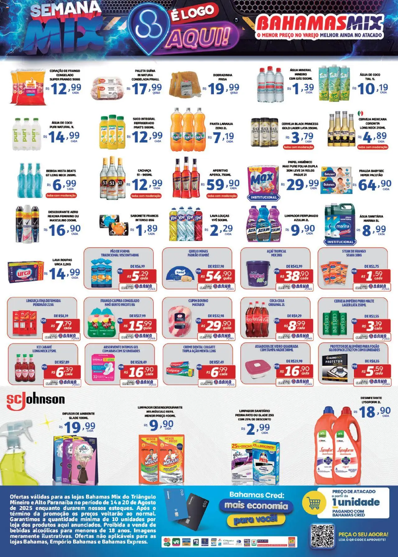 Bahamas Mix Folheto - válido de 14.08.2025 | Página: 2 | Produtos: Pão, Rexona, Frango, Água sanitária