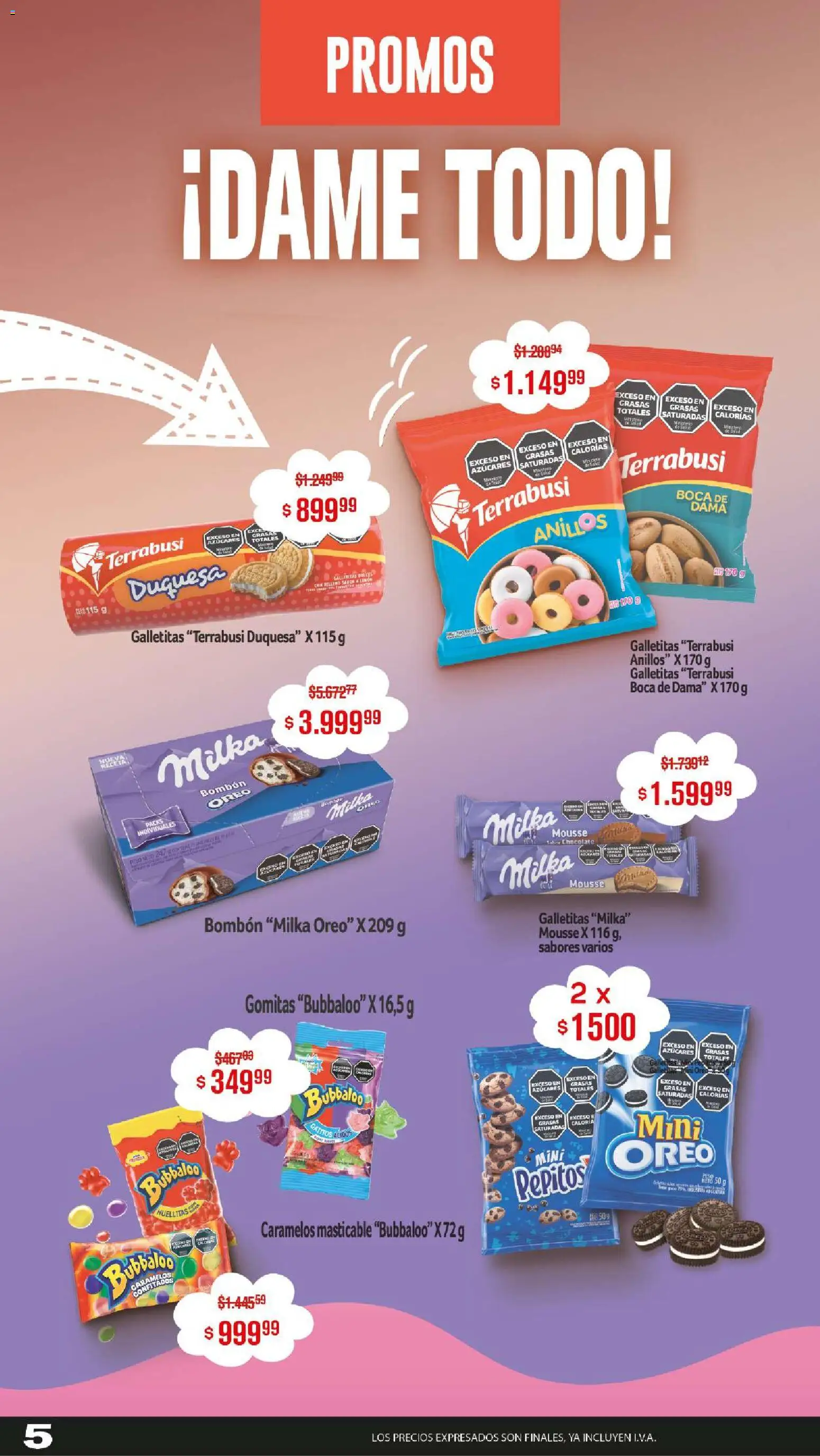 Makro ofertas │ válido desde el 11.12.2025 | Página: 5 | Productos: Galletitas, Gomitas, Mousse, Chocolate