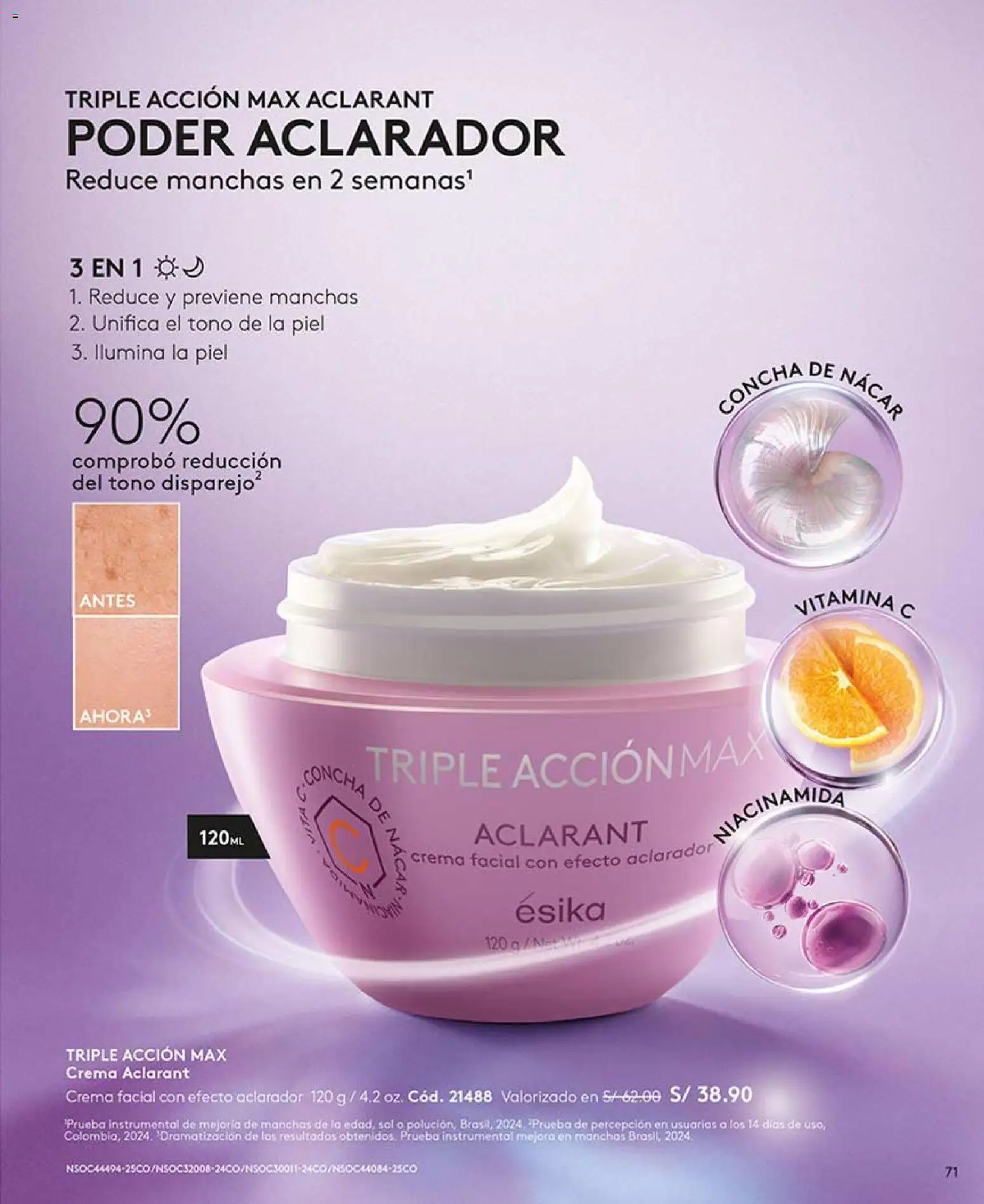 Catálogo Ésika válido desde 14.03.2026 | Página: 71 | Productos: Crema