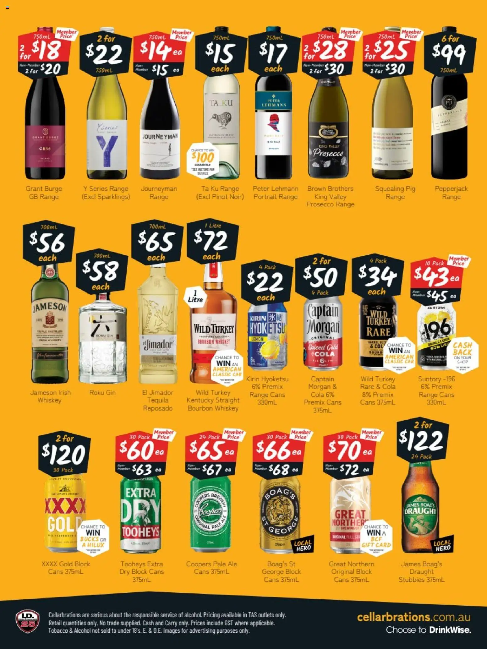 Cellarbrations catalogue - valid from 06.04.2026 | Page: 2 | Products: Bourbon, Gin, Lemon, Turkey