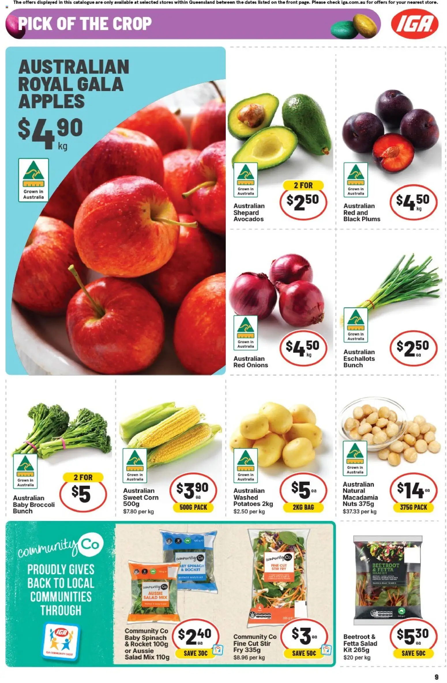 IGA catalogue - valid from 25.03.2026 | Page: 12 | Products: Nuts, Salad, Potatoes, Bag
