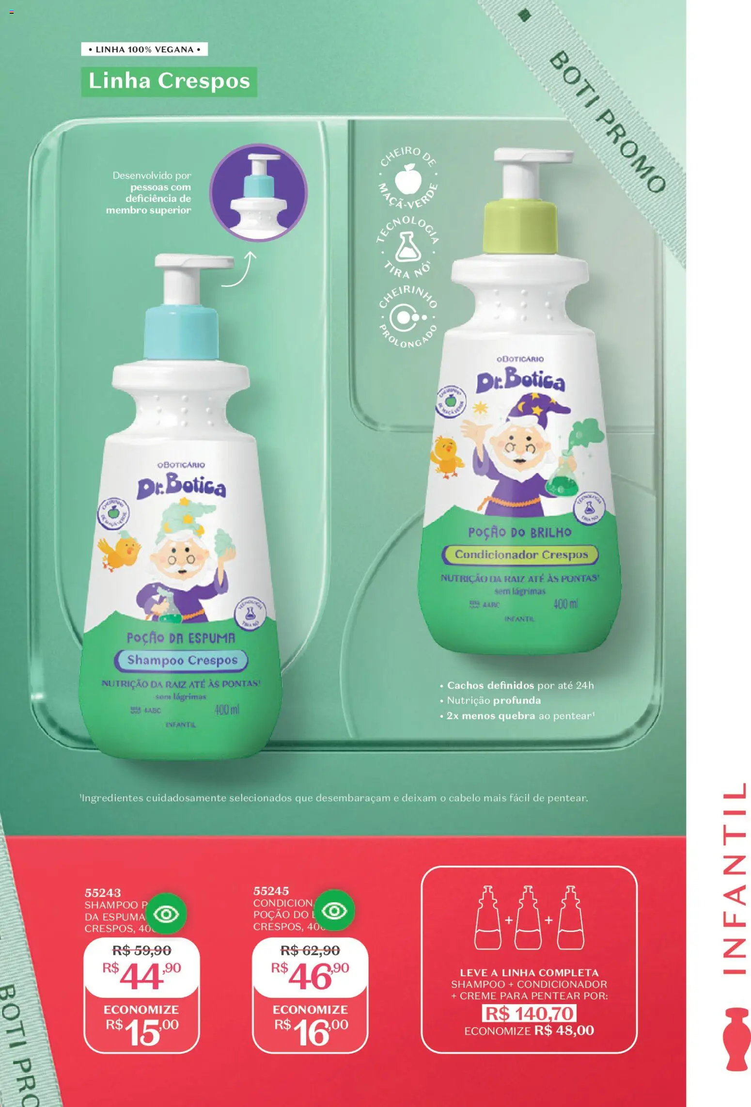 O Boticário Folheto - válido de 02.03.2026 | Página: 156 | Produtos: Shampoo, Condicionador, Creme, Creme para pentear