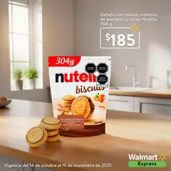 Vista previa de Walmart Express folleto Nutella, nuevo folleto de la tienda, válido en México a partir del 14.10.2025