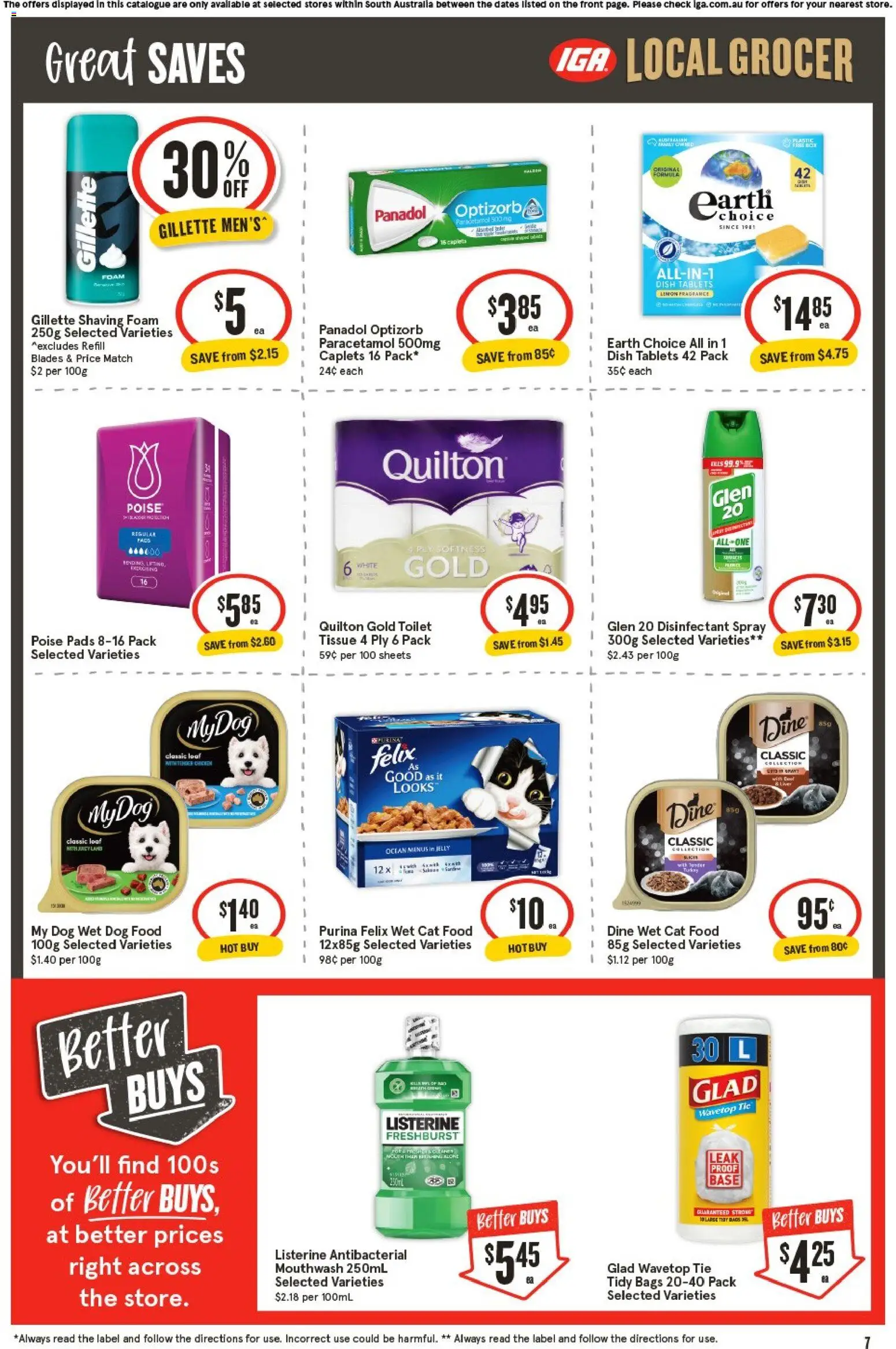 IGA catalogue - valid from 29.10.2025 | Page: 7 | Products: Toilet, Mouthwash, Dog food, Bed