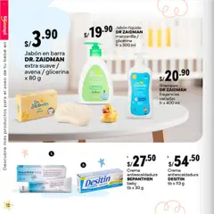 Vista previa de folleto Plaza Vea - Especial Bebe N2 de la Plaza Vea válido desde 20.10.2025 | Página: 12 | Productos: Shampoo, Jabón, Crema, Avena