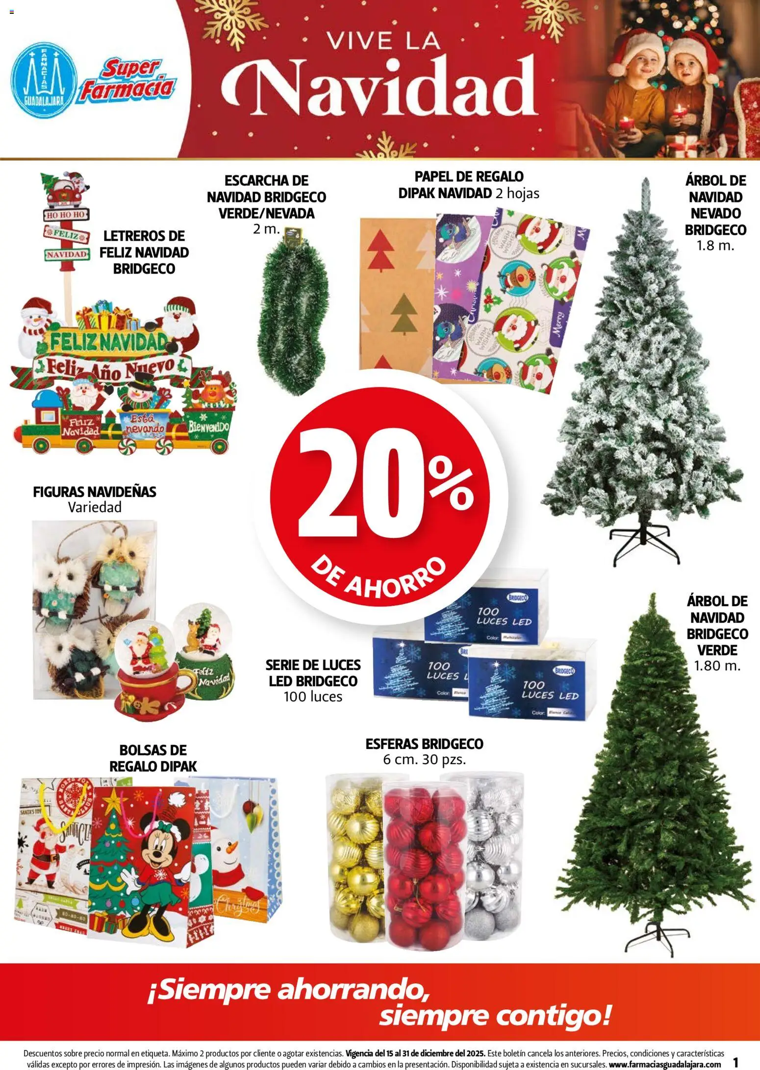 Nuevas ofertas de Farmacia Guadalajara válidas en toda la República Mexicana desde el 15.12.2025. ¡Encuentra las mejores ofertas en Farmacia Guadalajara catálogo! | Página: 1 | Productos: Sobre