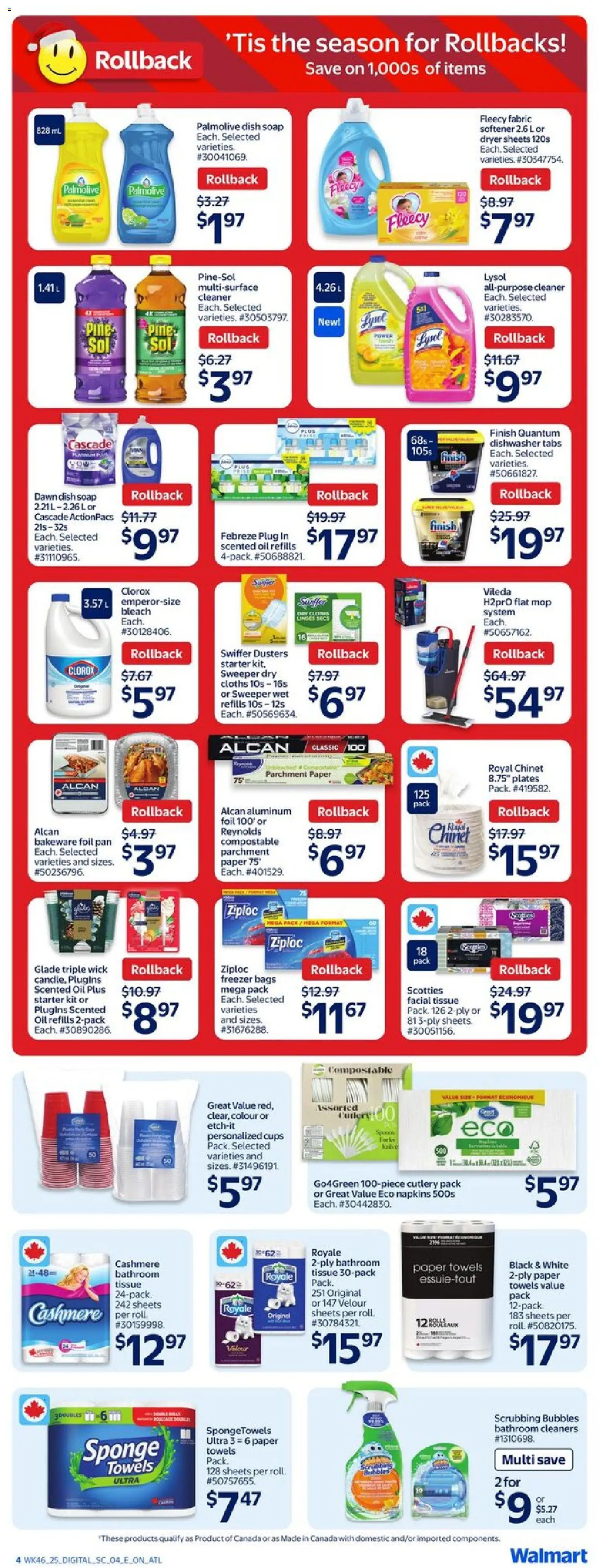 Walmart flyer valid from 11.12.2025 | Page: 7 | Products: Dryer, Dishwasher, Sponge, Soap