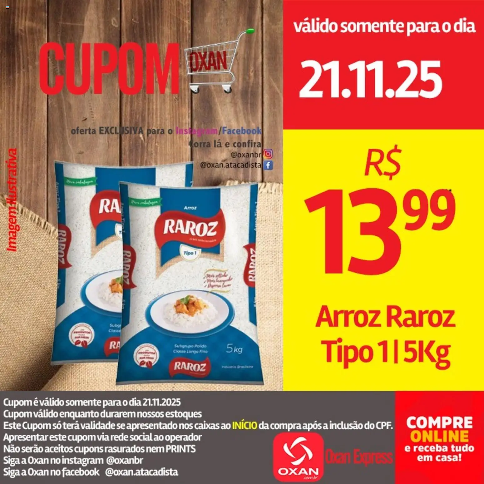 Oxan Atacadista Folheto - válido de 21.11.2025 | Página: 12 | Produtos: Arroz