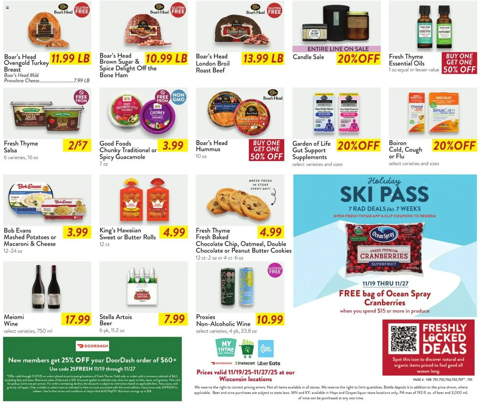 Fresh Thyme Weekly Ad - WI - valid from 19.11.2025 | Page: 9 | Products: Corn, Chocolate, Pumpkin Pie, Bag