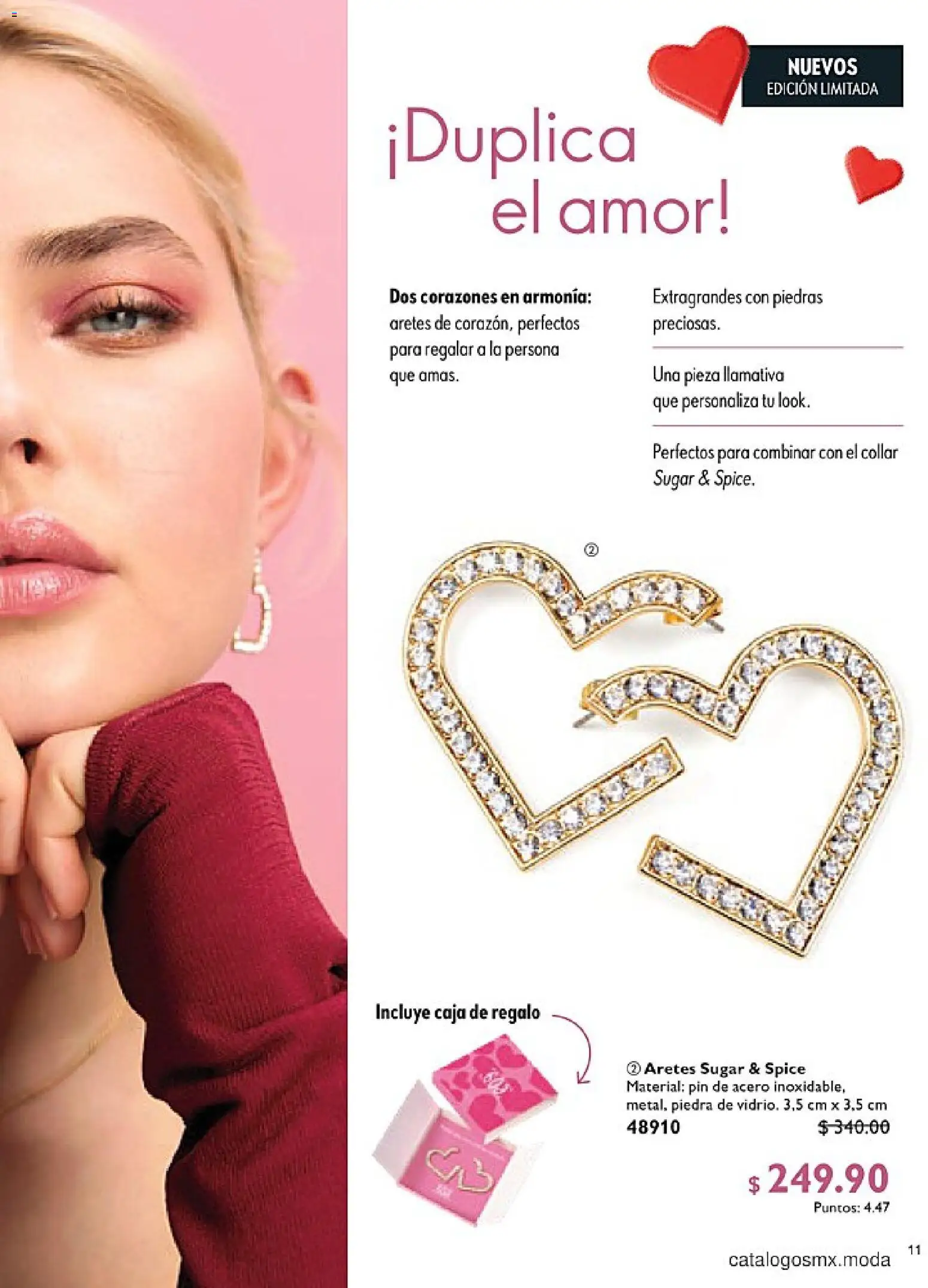 Nuevas ofertas de Oriflame válidas en toda la República Mexicana desde el 24.01.2026. ¡Encuentra las mejores ofertas en Oriflame campaña 2 2026! | Página: 11 | Productos: Collar, Aretes, Caja