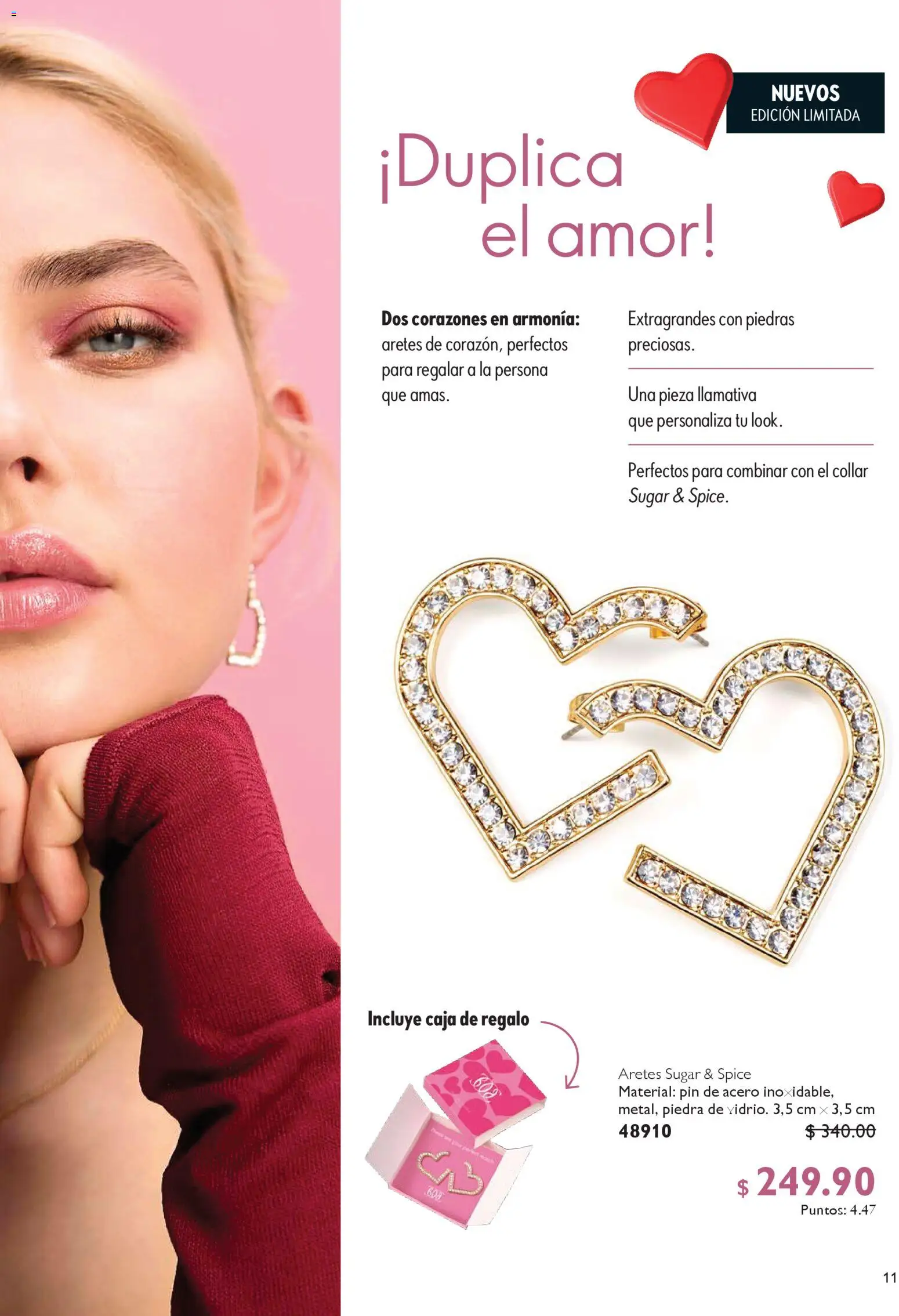 Nuevas ofertas de Oriflame válidas en toda la República Mexicana desde el 24.01.2026. ¡Encuentra las mejores ofertas en Oriflame campaña 2 2026! | Página: 11 | Productos: Collar, Aretes, Caja