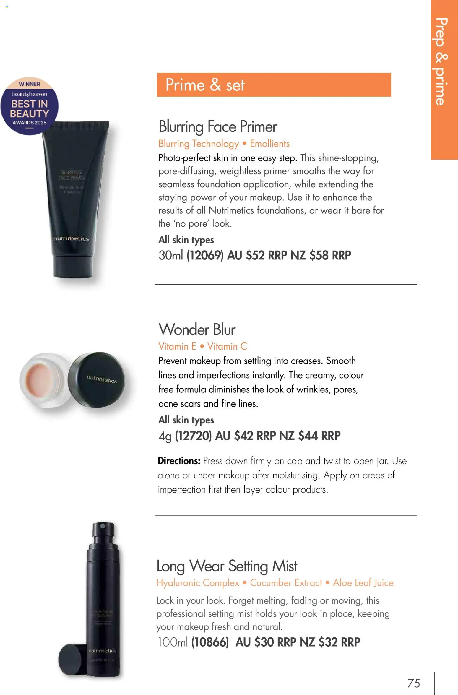 Nutrimetics catalogue - valid from 01.01.2026 | Page: 75 | Products: Makeup, Foundation, Press, Vitamin