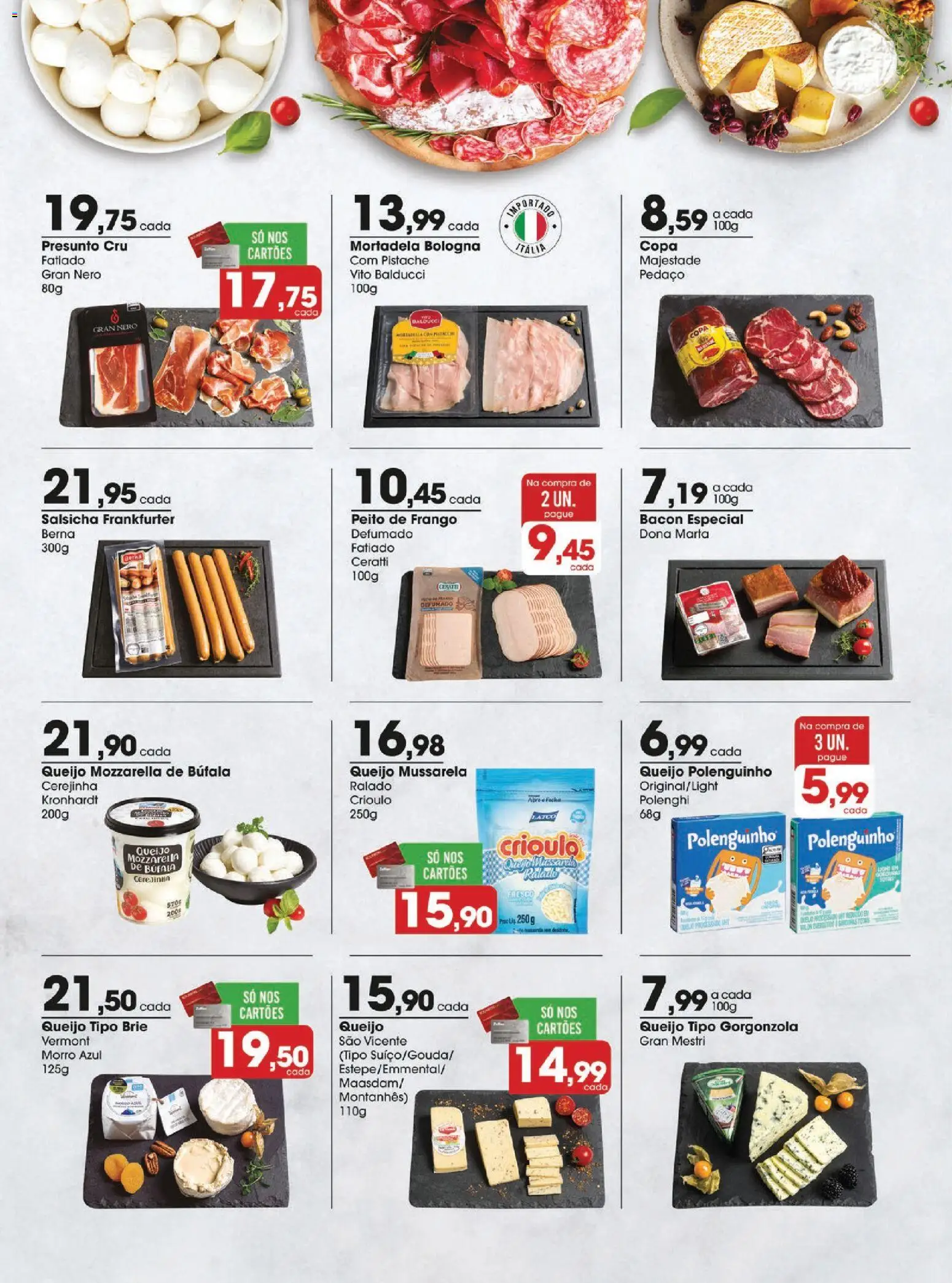 Zaffari Folheto - válido de 24.03.2026 | Página: 12 | Produtos: Mortadela, Copa, Frango, Peito de frango