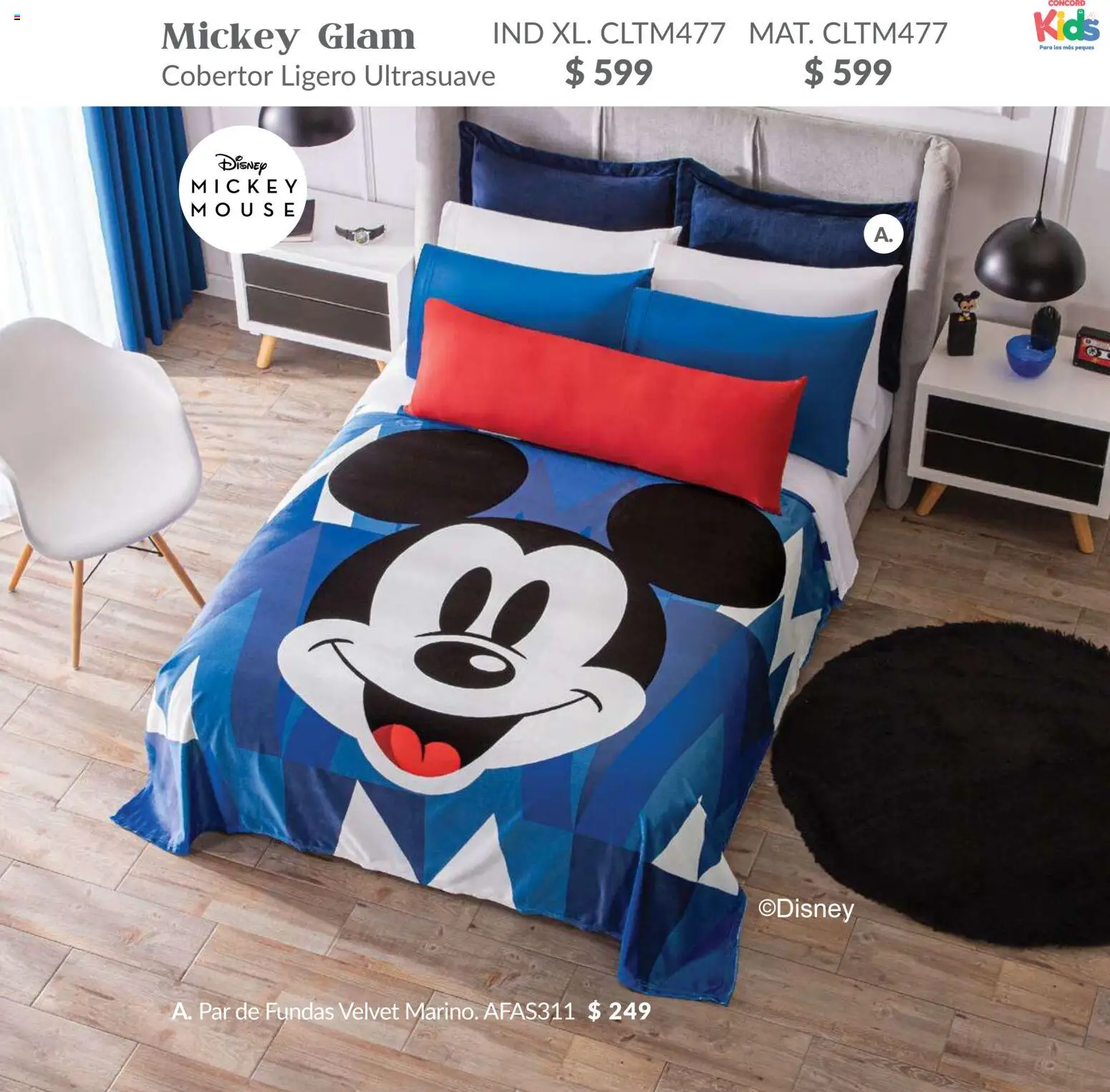 Nuevas ofertas de Colchas Concord válidas en toda la República Mexicana desde el 01.02.2026. ¡Encuentra las mejores ofertas en Colchas Concord catálogo Kids! | Página: 92 | Productos: Cobertor, Mouse