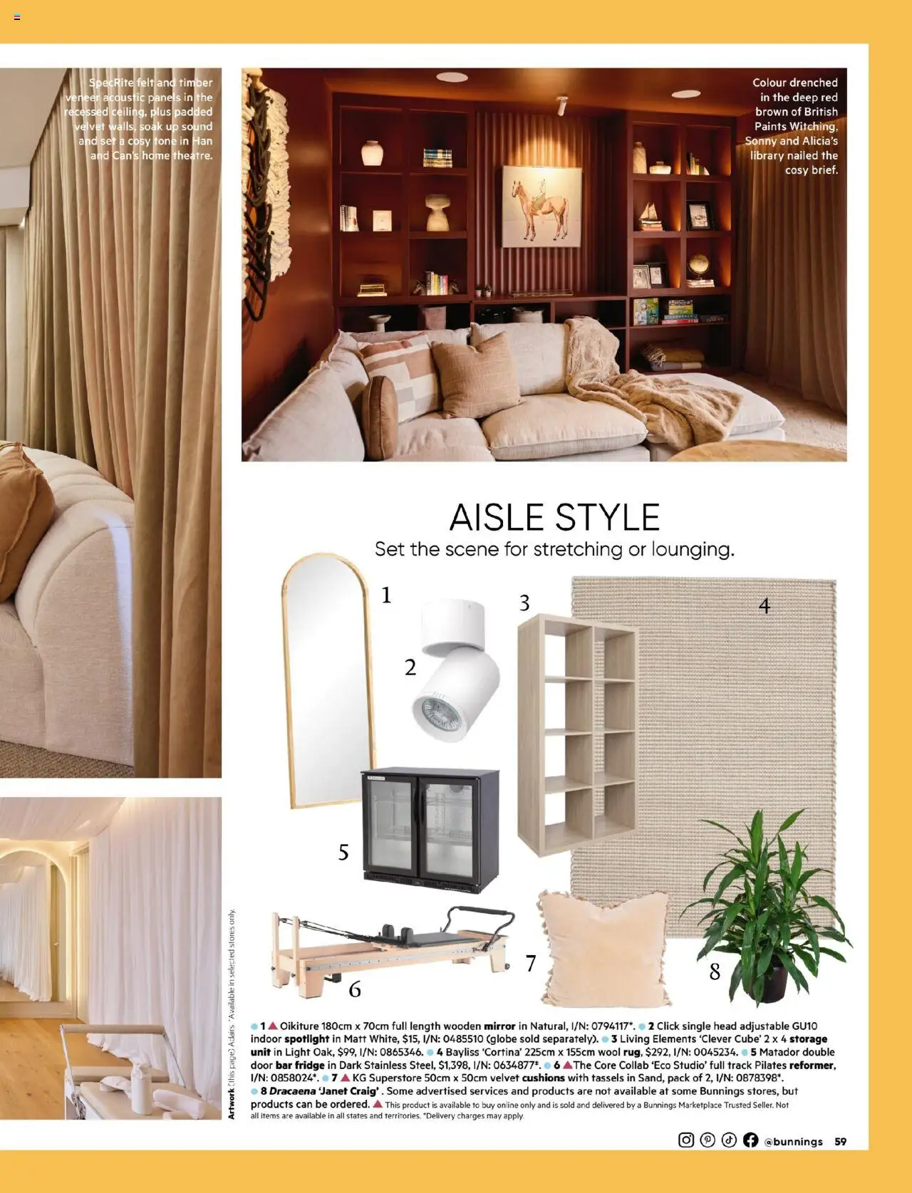 Bunnings Warehouse catalogue - valid from 01.10.2025 | Page: 59 | Products: Door, Mirror, Light, Fridge