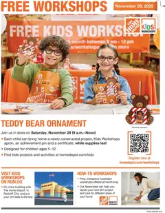 Preview of Home Depot weekly ads valid from 22.11.2025