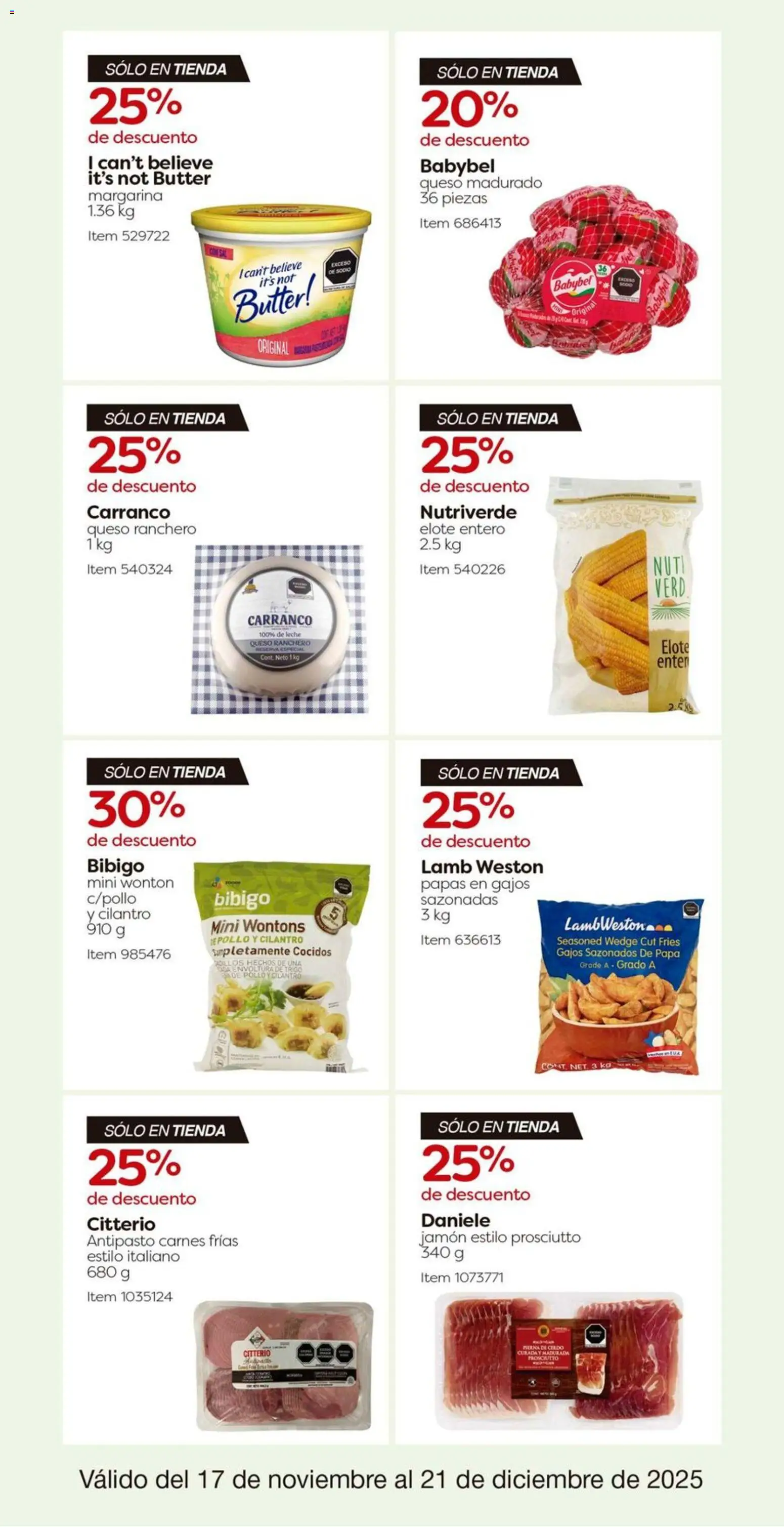 Nuevas ofertas de Costco válidas en toda la República Mexicana desde el 17.11.2025. ¡Encuentra las mejores ofertas en Costco catálogo! | Página: 30 | Productos: Papa, Queso, Jamón, Cerdo