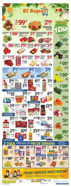 Preview of El Super weekly ads valid from 07.01.2026