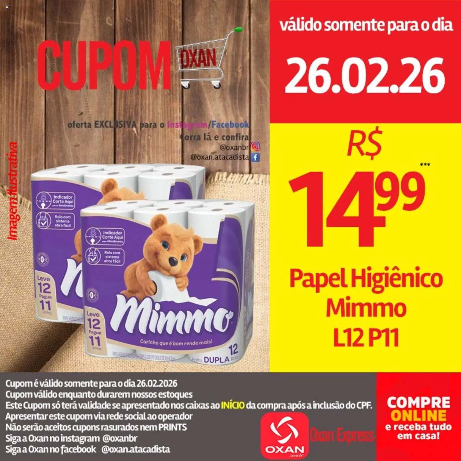 Oxan Atacadista Folheto - válido de 26.02.2026 | Página: 5 | Produtos: Rolo, Papel higiênico