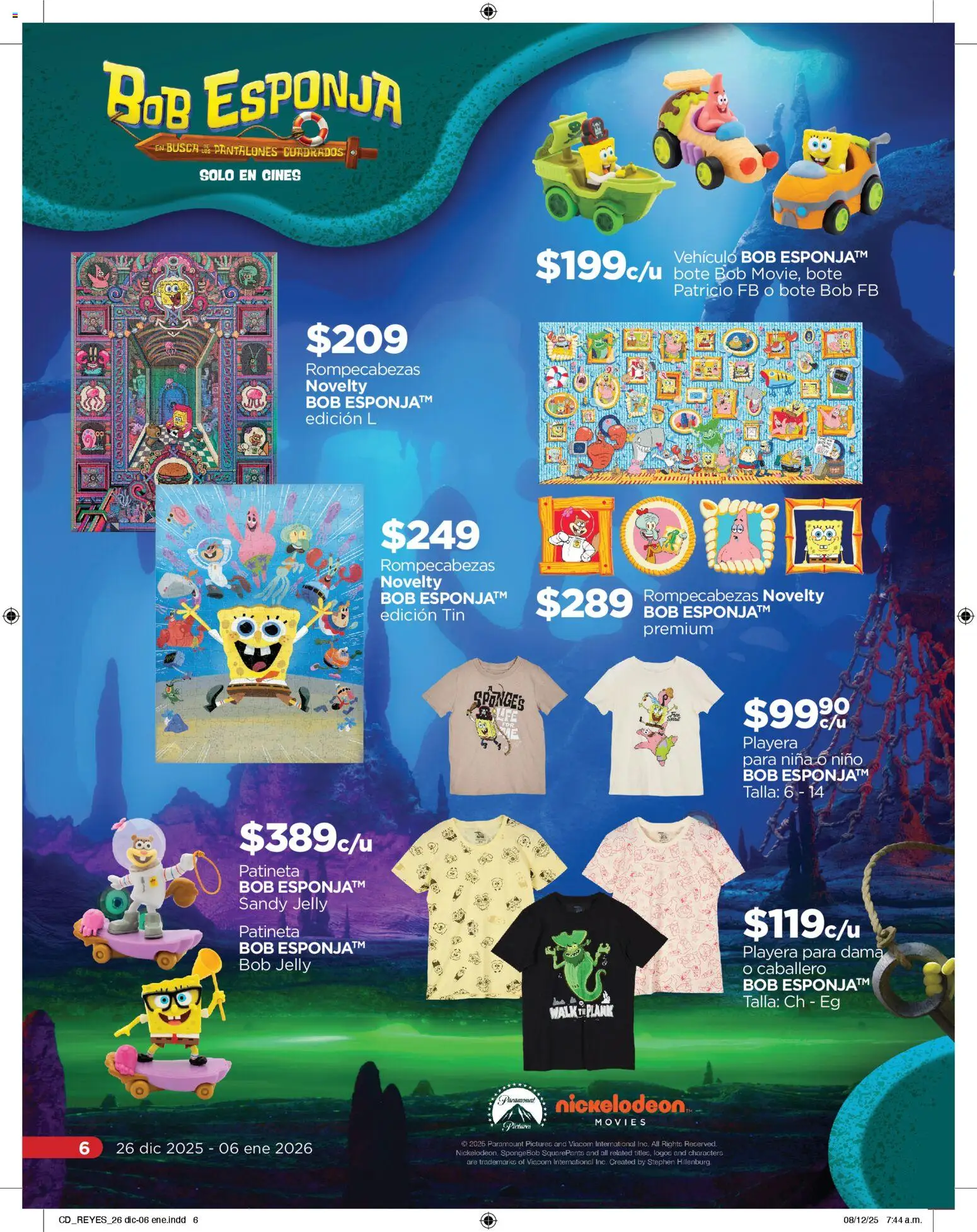 Nuevas ofertas de Chedraui válidas en toda la República Mexicana desde el 26.12.2025. ¡Encuentra las mejores ofertas en Chedraui folleto Reyes donde tus deseos se cumplen! | Página: 6 | Productos: Esponja, Playera