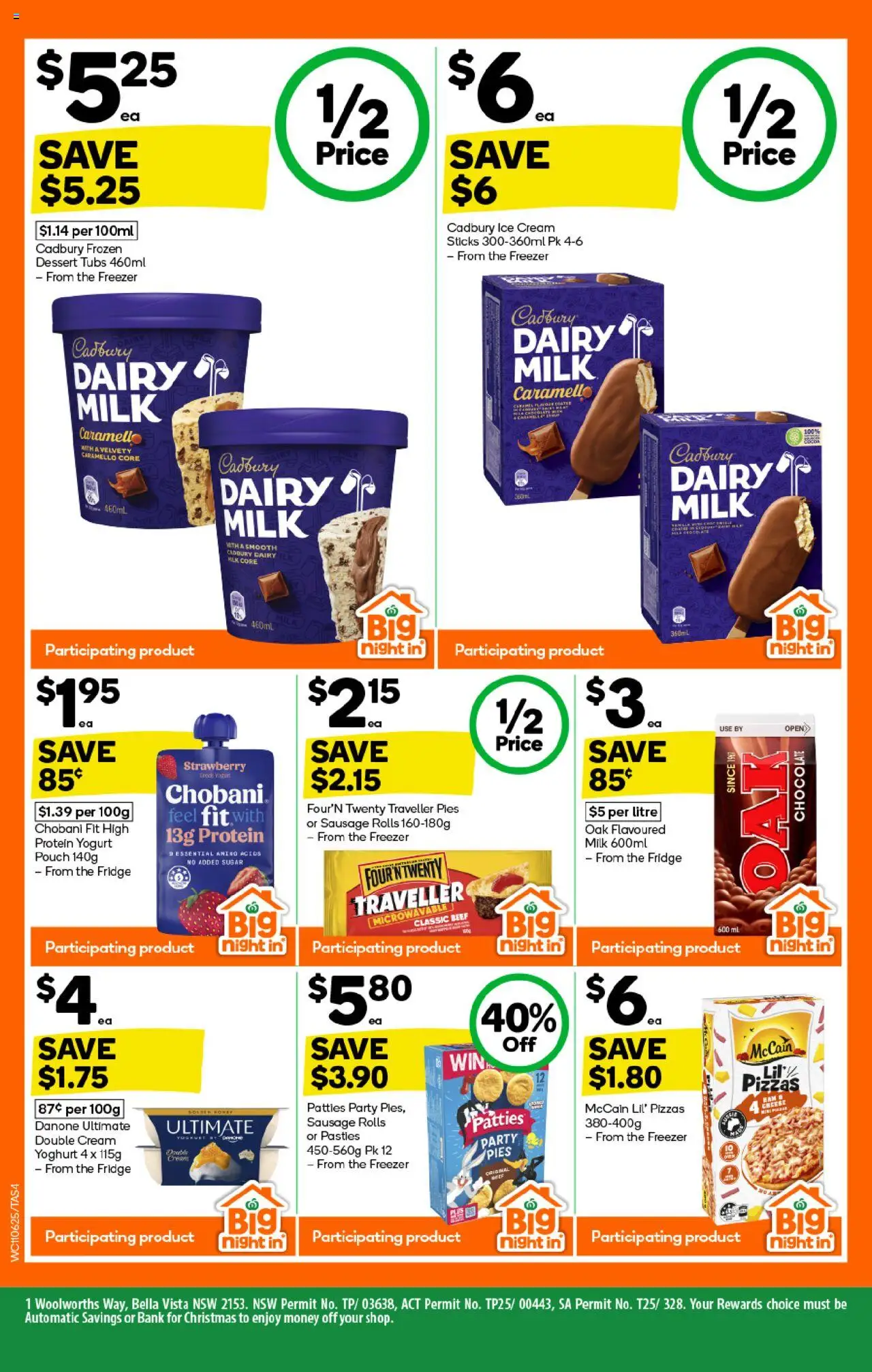 Woolworths catalogue - valid from 11.06.2025 | Page: 4 | Products: Milk, Chocolate, Ham, Ice cream