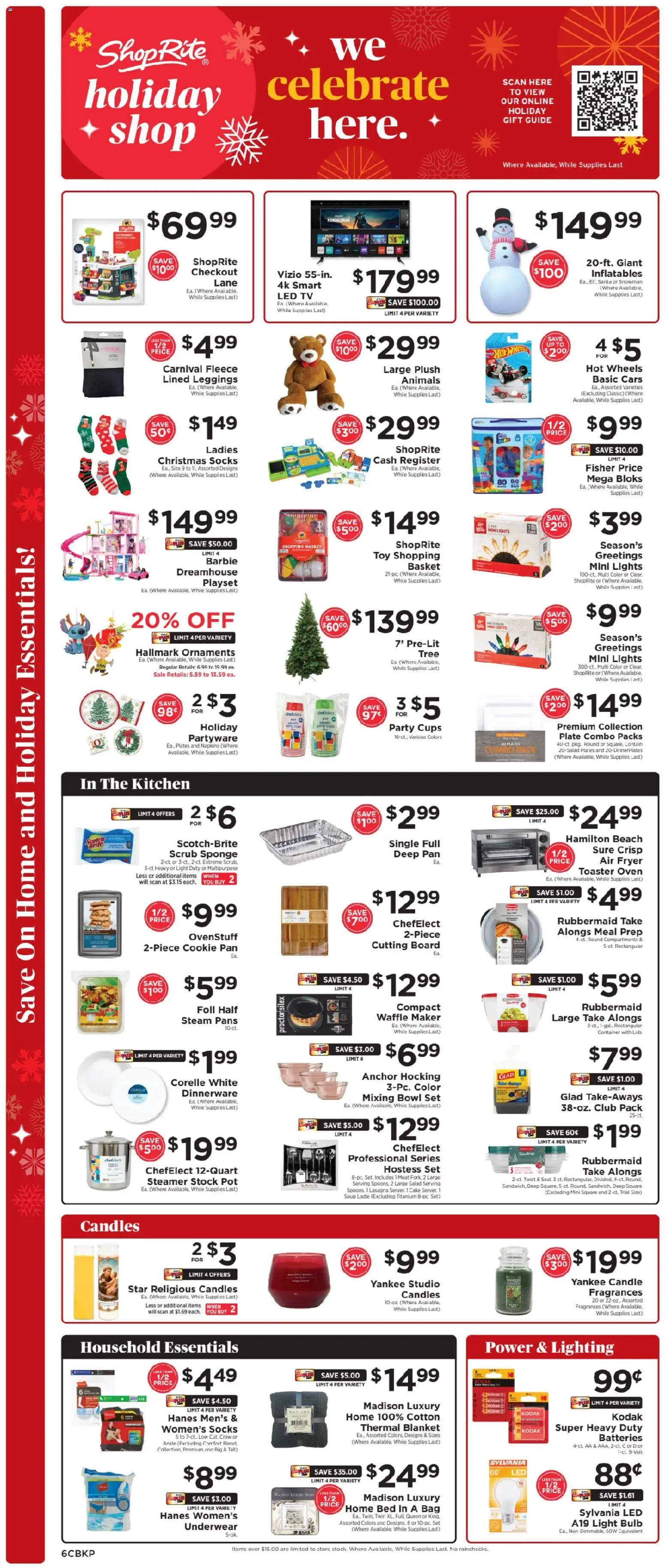ShopRite Weekly Ad 2 - valid from 07.12.2025 | Page: 7 | Products: Basket, Socks, Bag, Rig