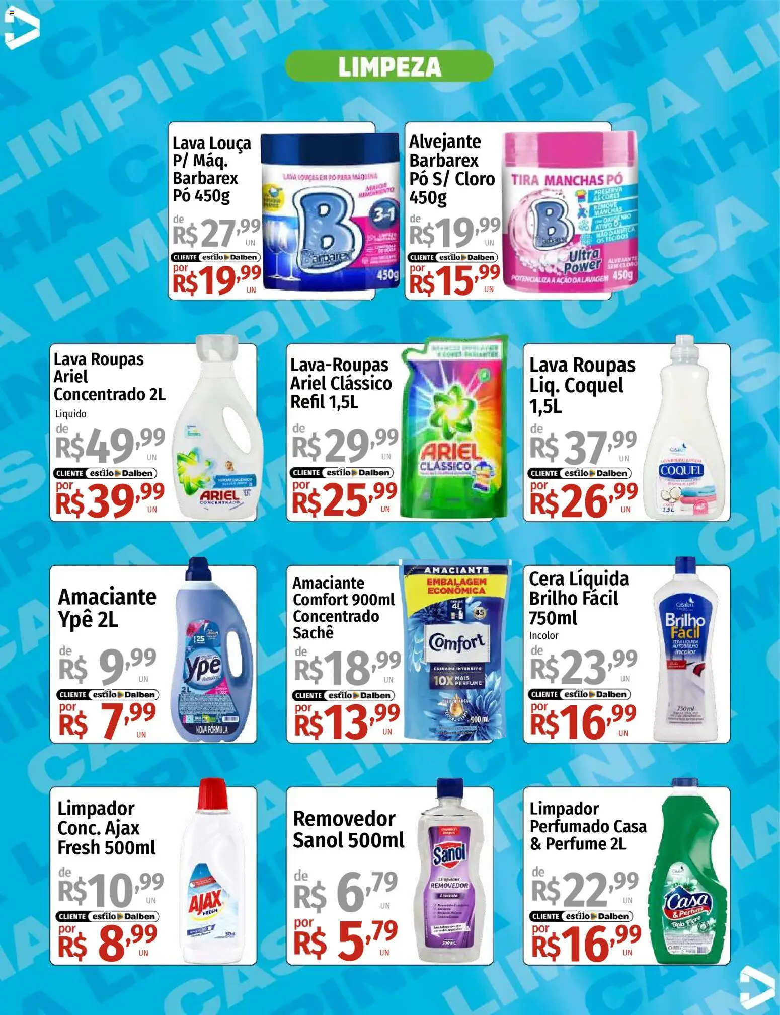 Supermercado Dalben Folheto - válido de 12.01.2026 | Página: 2 | Produtos: Pó, Roupas, Cera, Amaciante