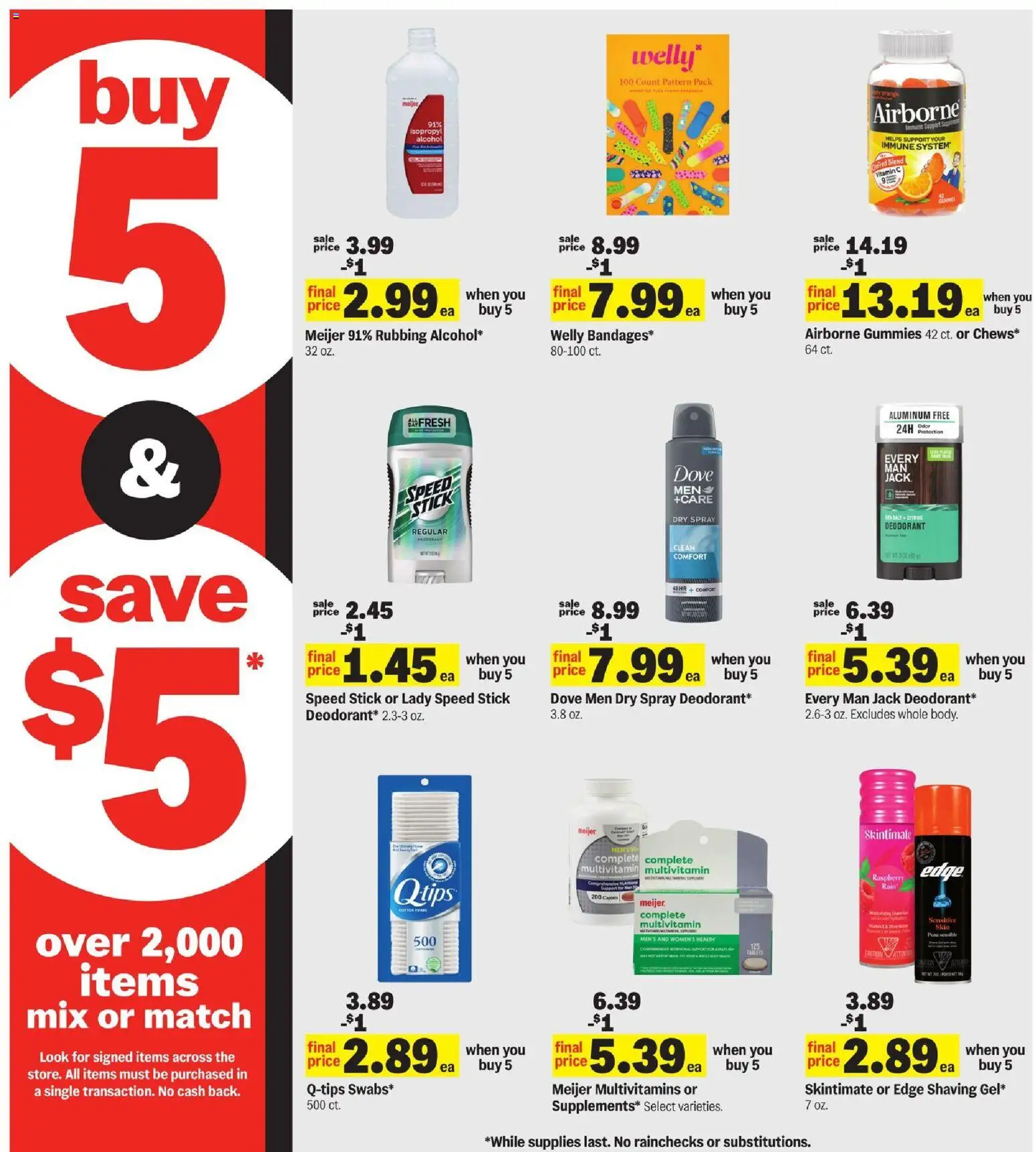 Meijer Weekly Ad - valid from 01.04.2026 | Page: 13 | Products: Multivitamin, Vitamin, Deodorant, Raspberry