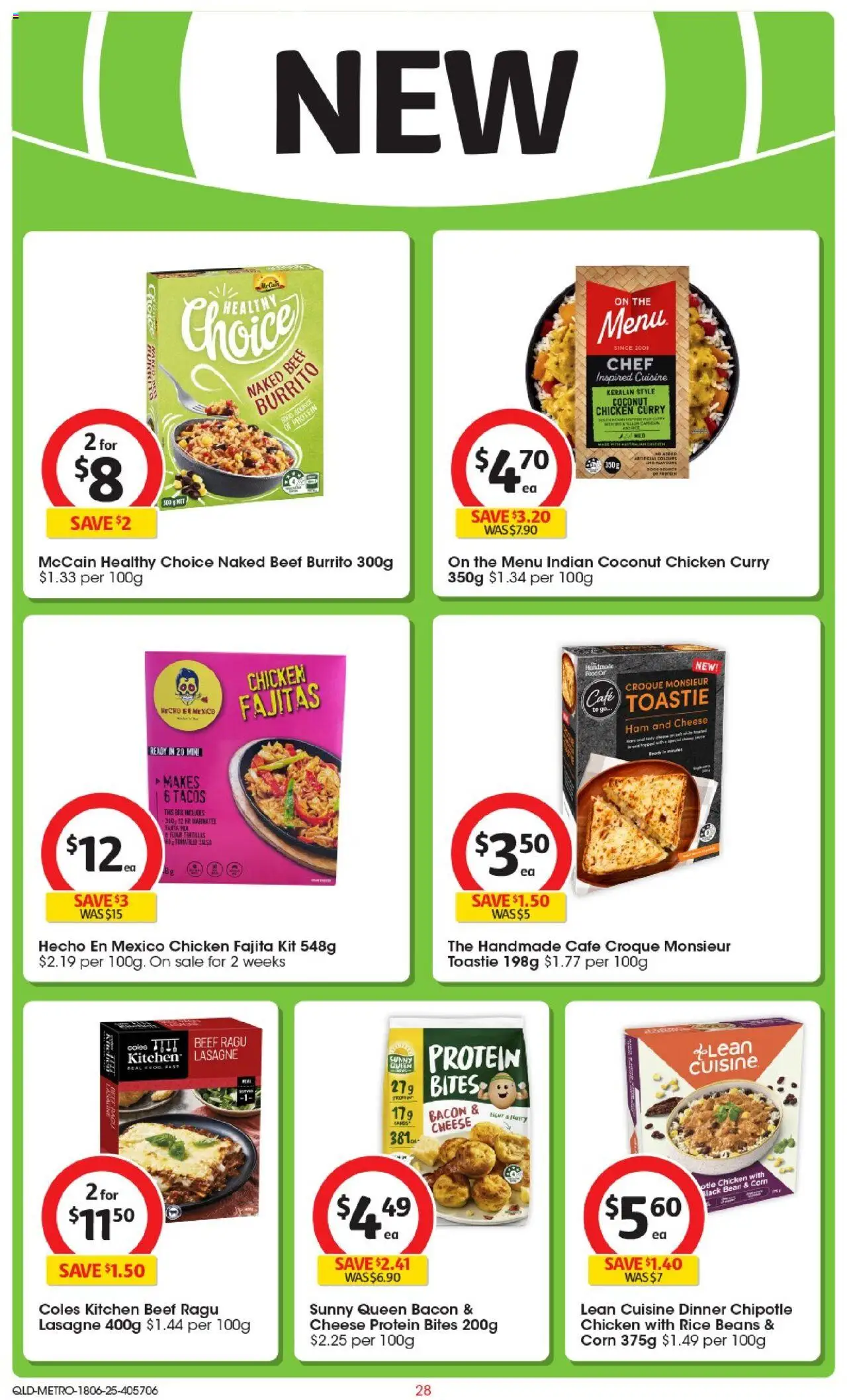 Coles catalogue - valid from 18.06.2025 | Page: 28 | Products: Box, Curry, Cheese, Tortillas
