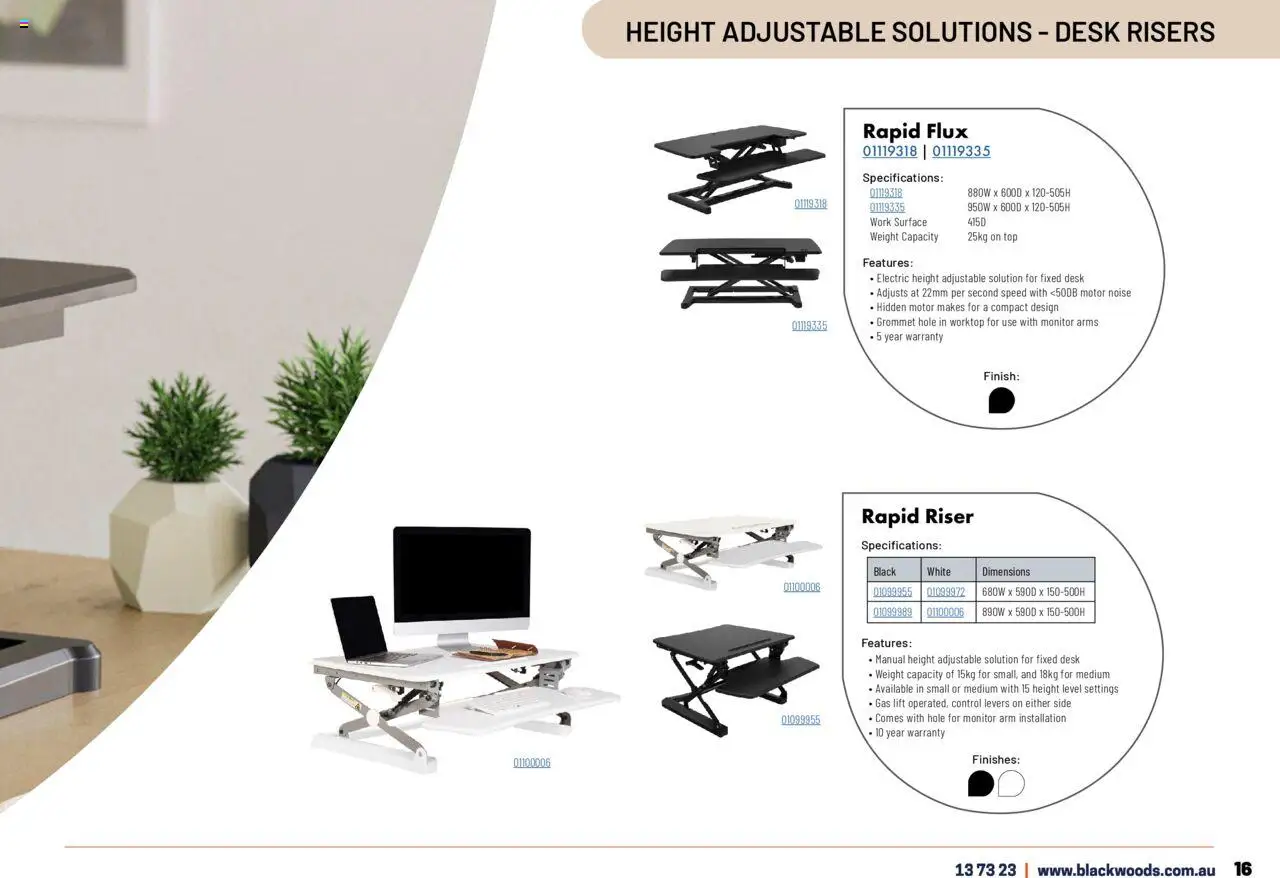 Black Woods catalogue - valid from 18.11.2024 | Page: 17 | Products: Desk, Monitor, Weight