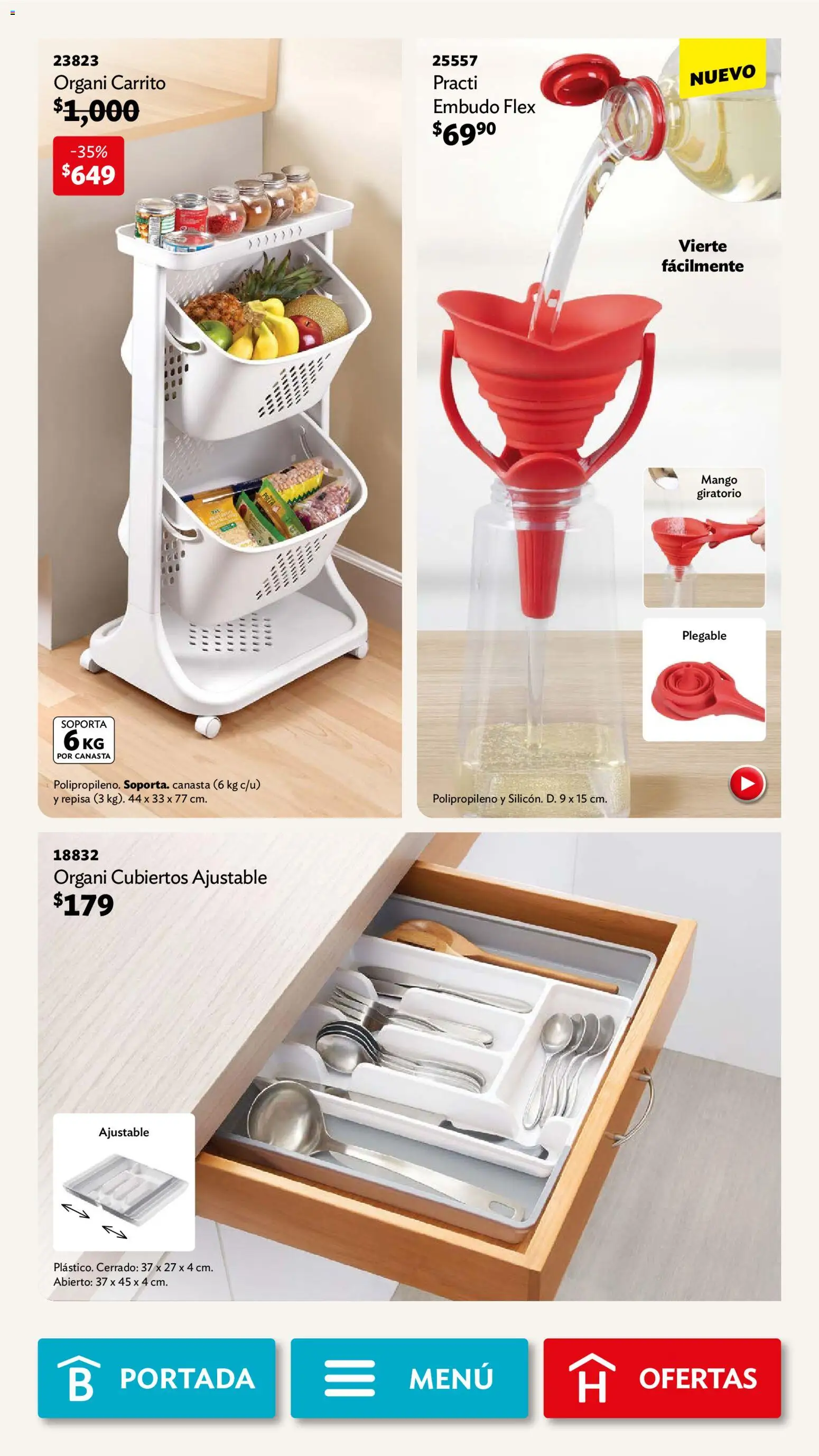 Nuevas ofertas de Betterware válidas en toda la República Mexicana desde el 03.11.2025. ¡Encuentra las mejores ofertas en Betterware campaña 11 2025! | Página: 63 | Productos: Repisa, Mango, Canasta