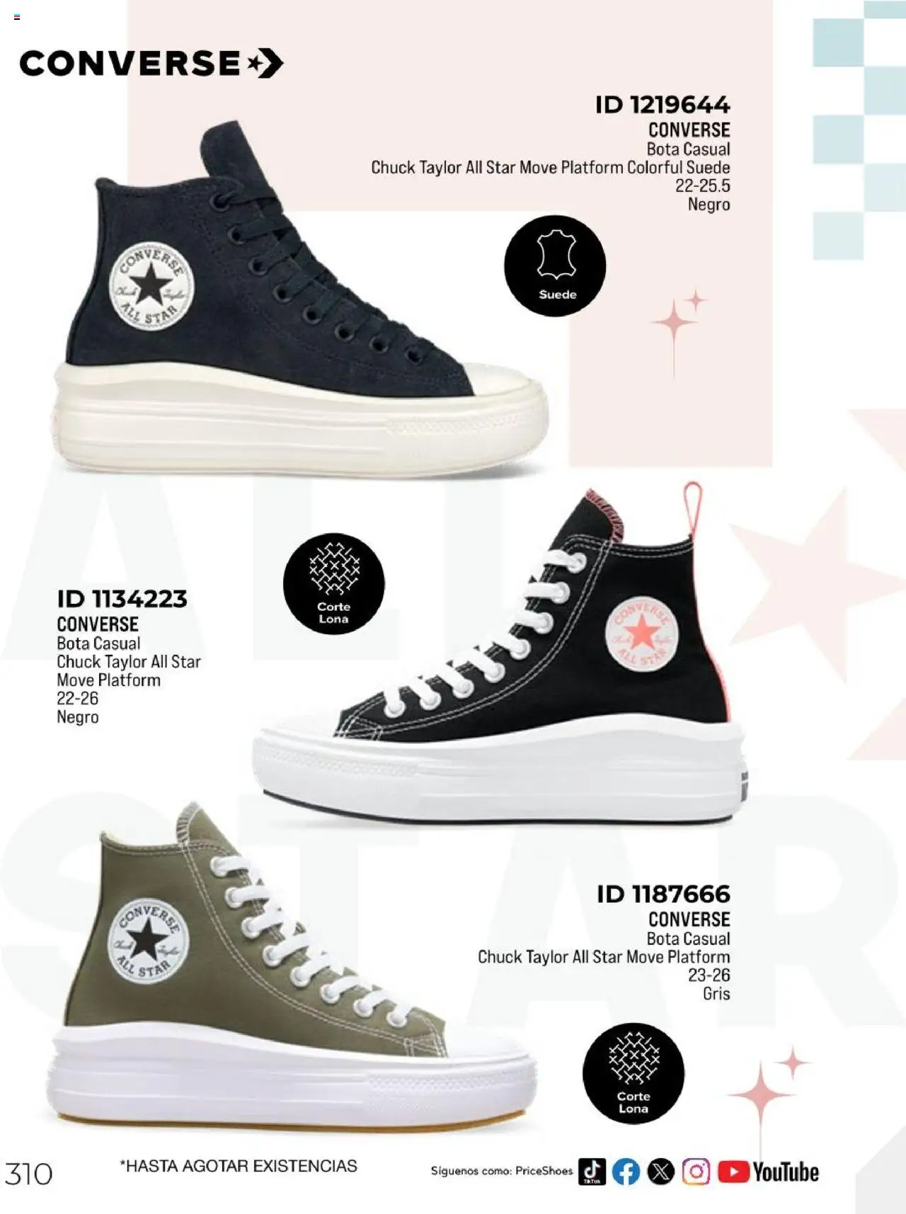 Nuevas ofertas de Price Shoes válidas en toda la República Mexicana desde el 05.05.2025. ¡Encuentra las mejores ofertas en Price Shoes catálogo Todo En 1 2025! | Página: 308 | Productos: Lona