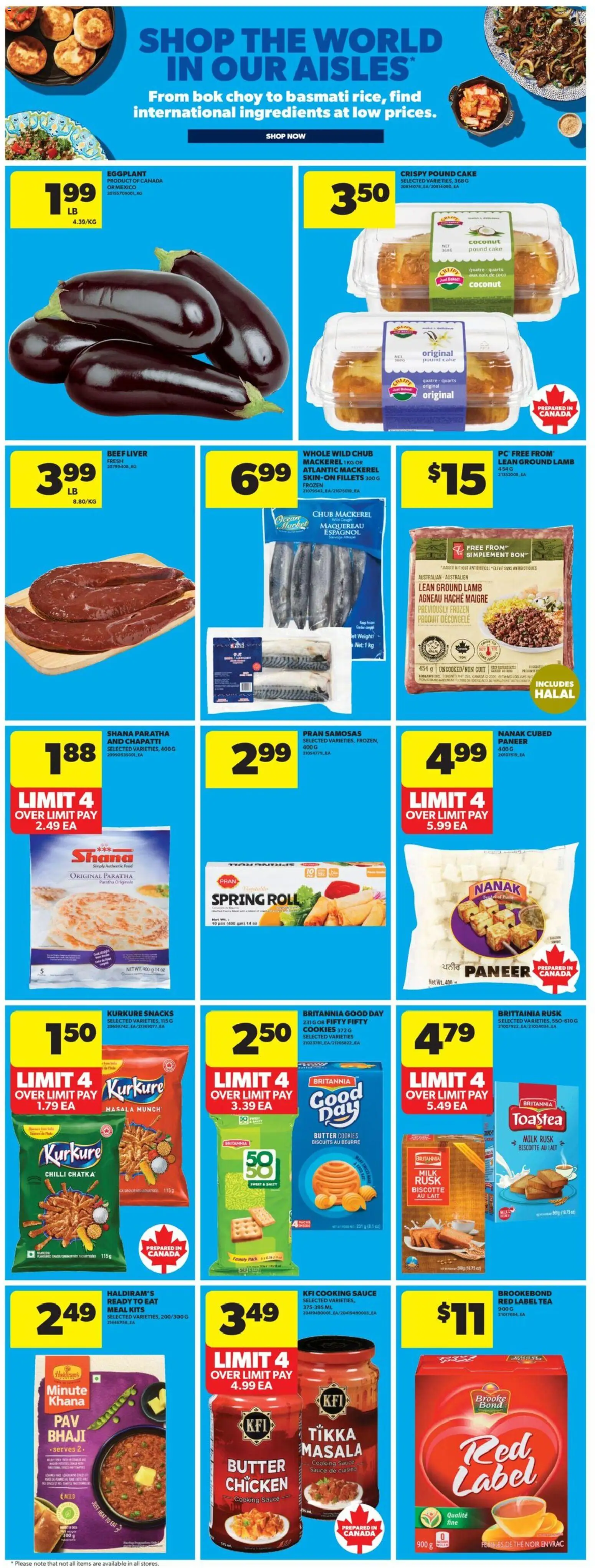Real Canadian Superstore flyer valid from 15.01.2026 | Page: 14 | Products: Beef, Cookies, Milk, Butter