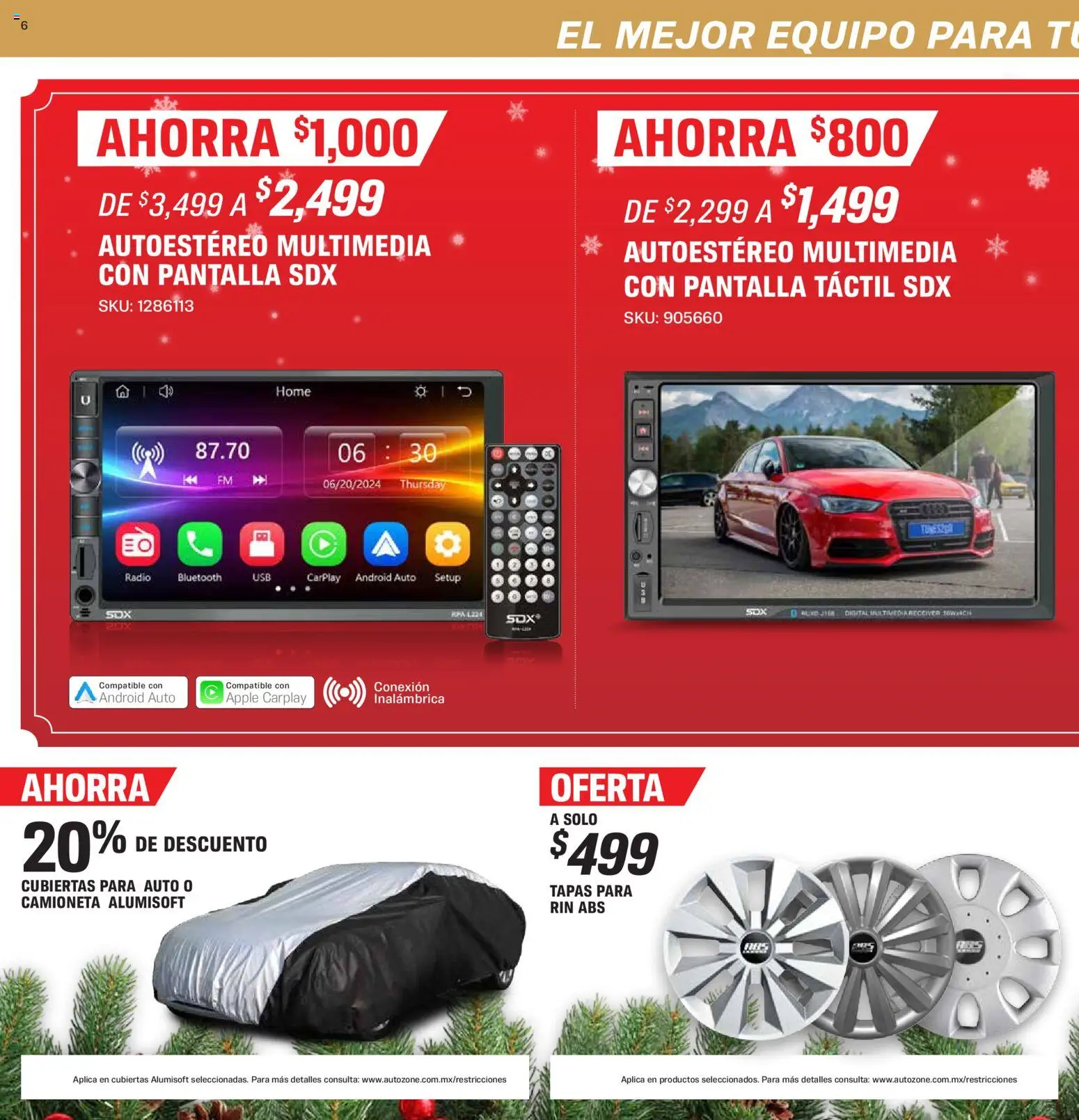Nuevas ofertas de AutoZone válidas en toda la República Mexicana desde el 23.11.2025. ¡Encuentra las mejores ofertas en AutoZone catálogo! | Página: 6