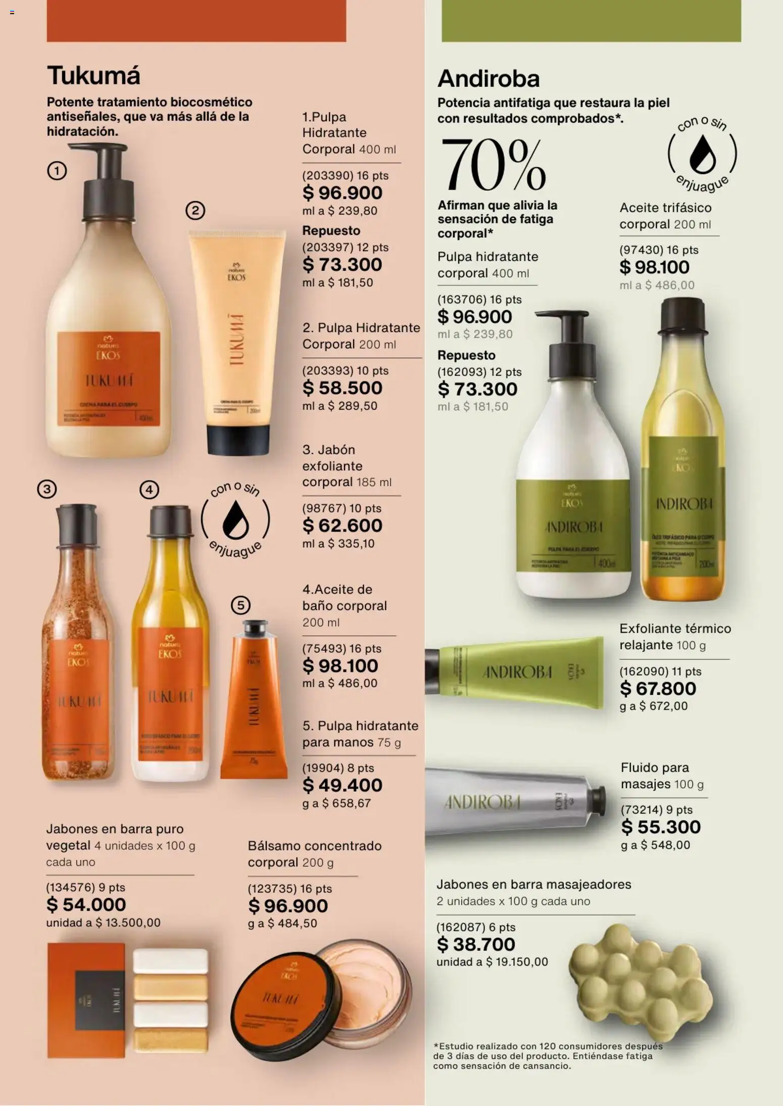 Natura revista - valida desde el 01.02.2026 | Página: 119 | Productos: Bálsamo, Baño, Crema para el cuerpo, Aceite