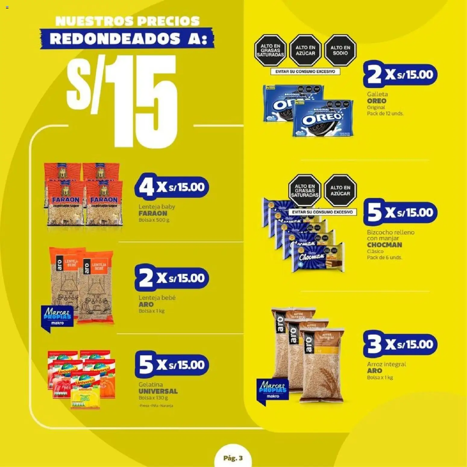 Catálogo Makro válido desde 23.04.2026 | Página: 3 | Productos: Arroz, Bolsa
